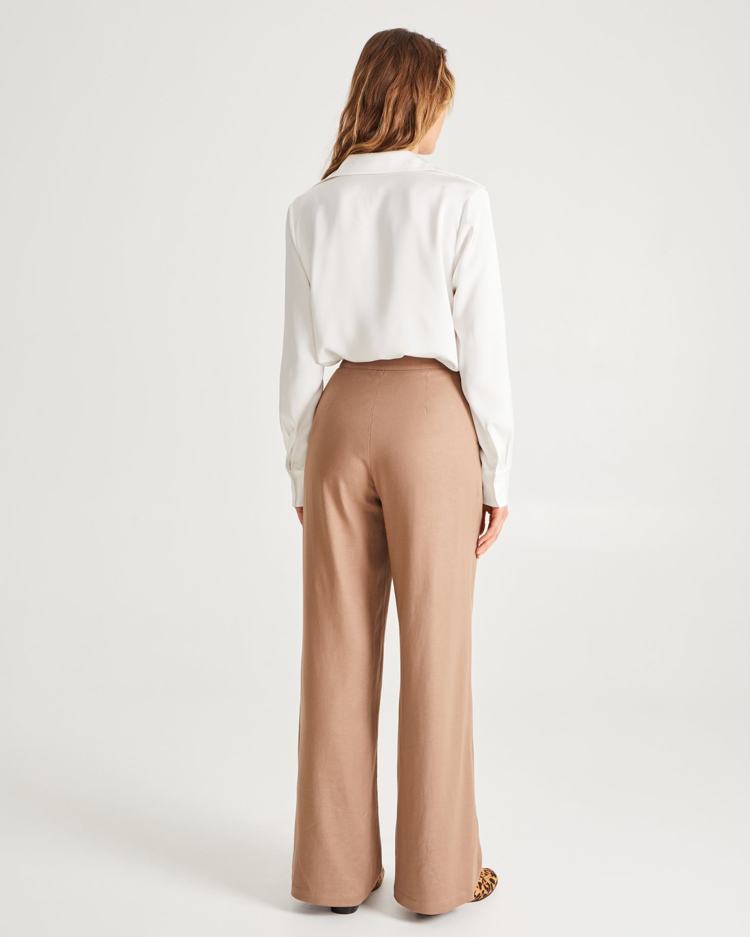 Palazzo trousers, Brown — photo 3