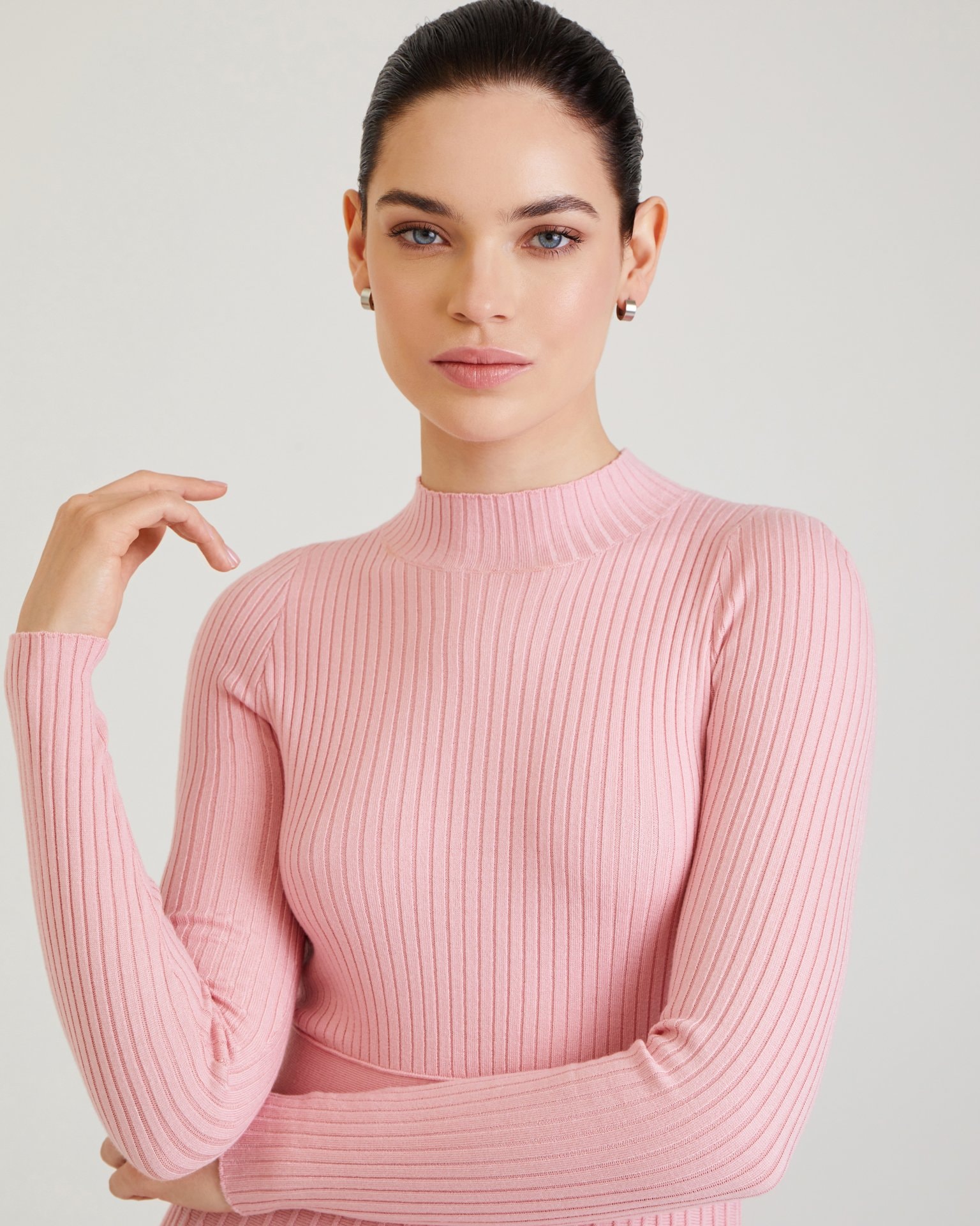 Dress with pleated skirt, Pink — photo 7