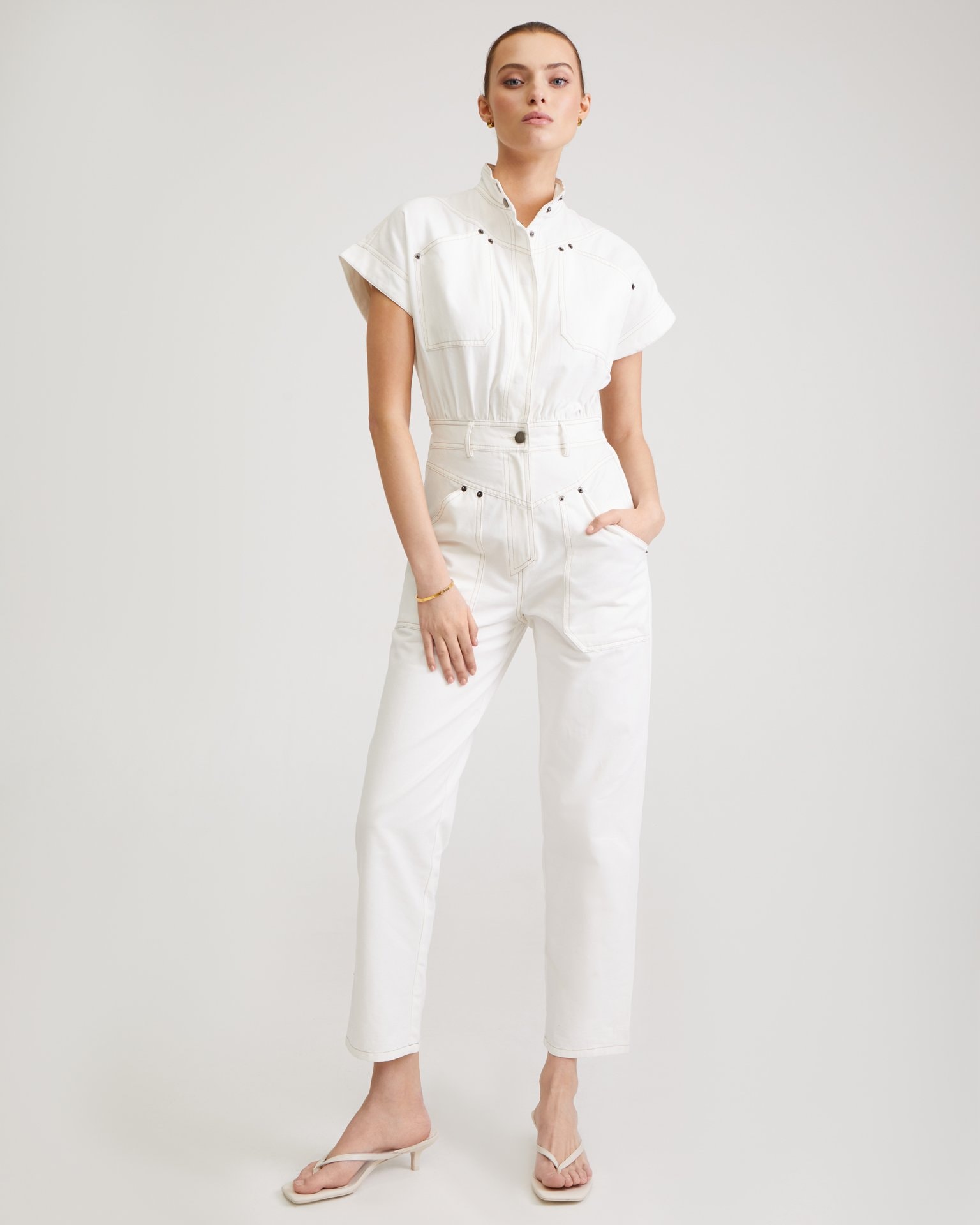 Snow-white jumpsuit, White