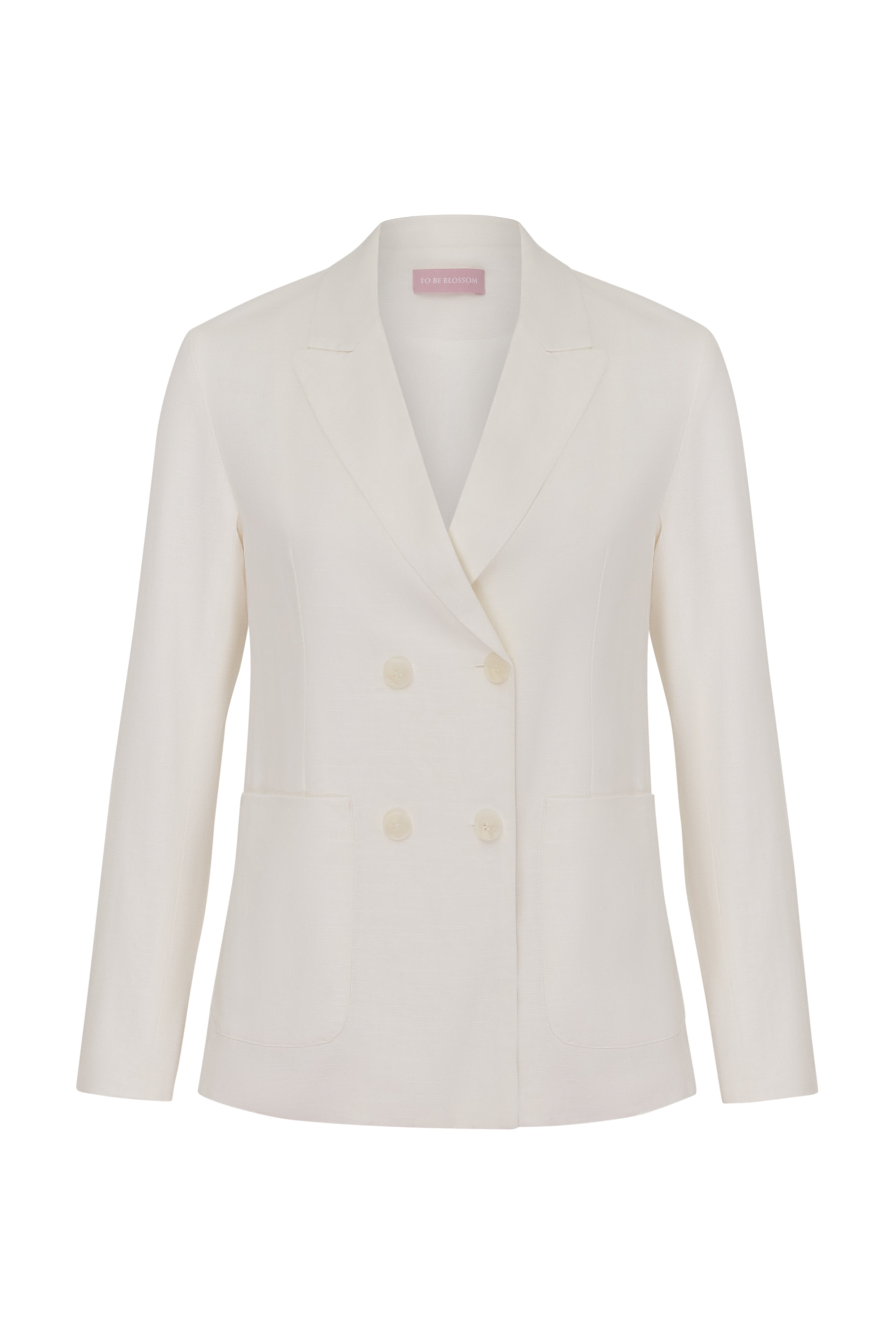 Jacket with patch pockets, White — photo 6