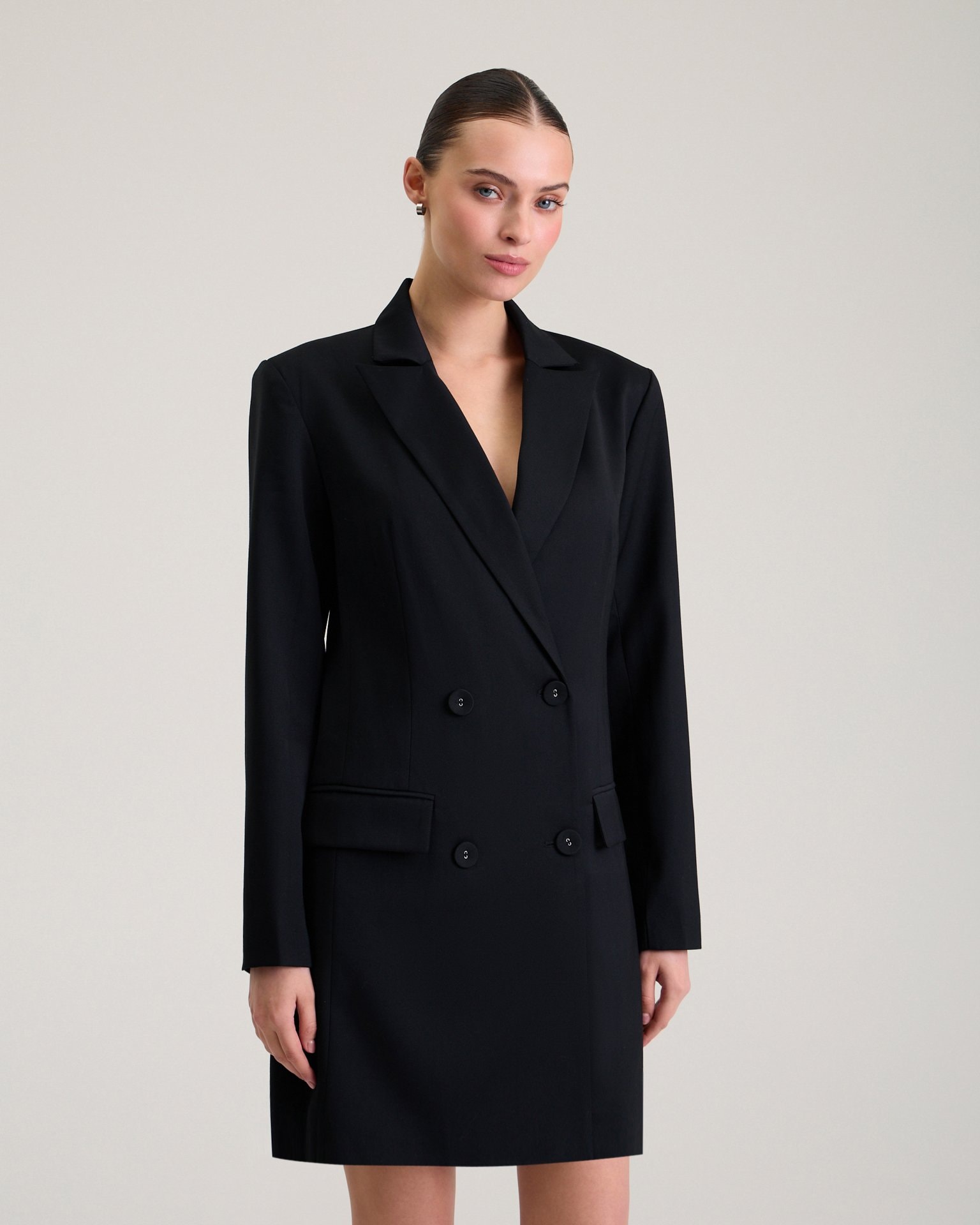 Blazer dress, Black — photo 6