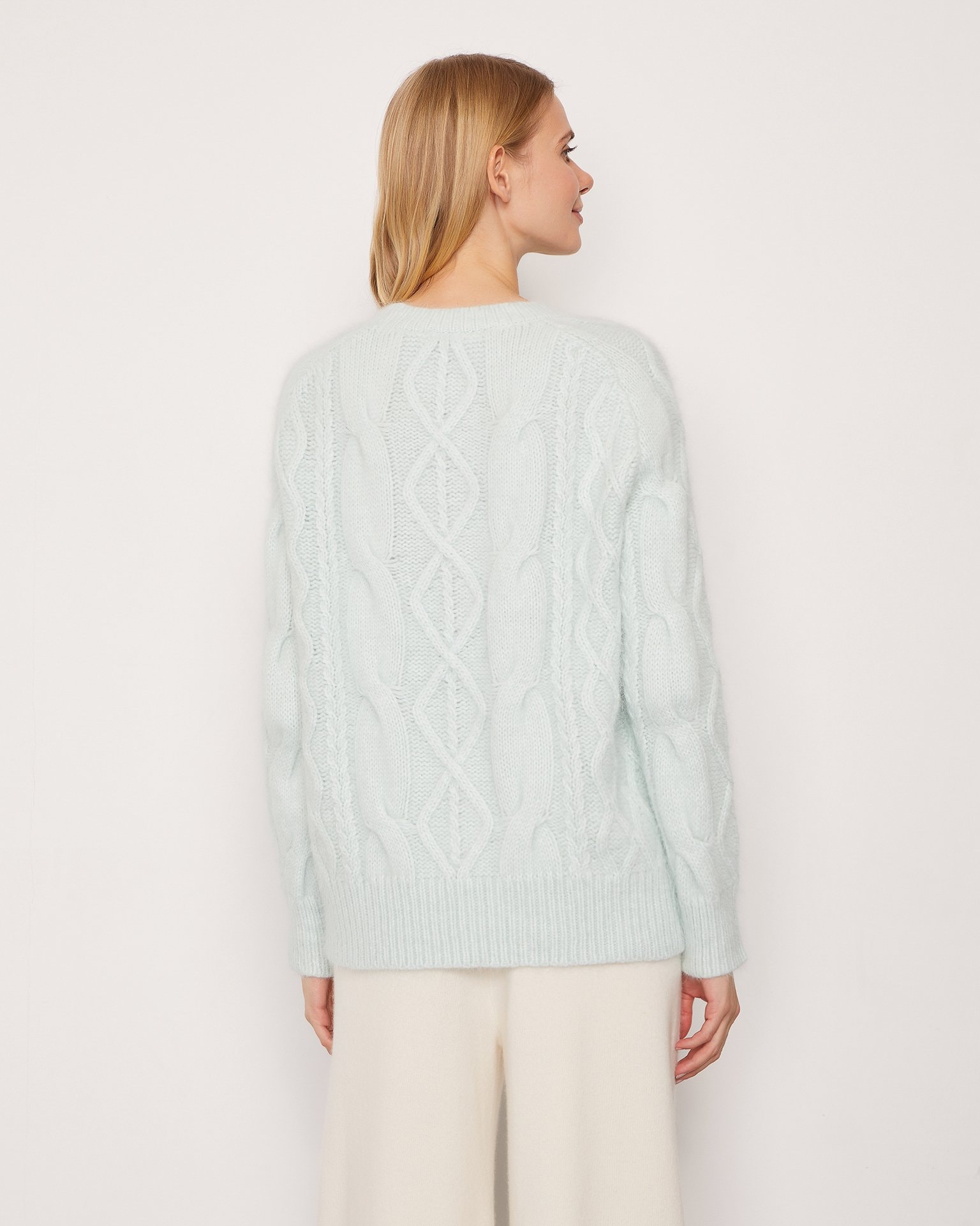 Fluffy sweater, Mint — photo 3