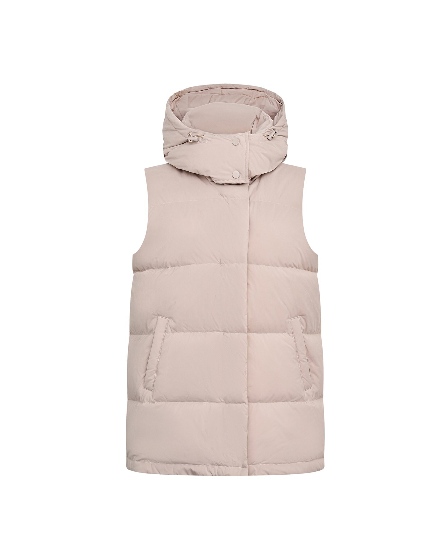 Zip-up vest, Beige — photo 2