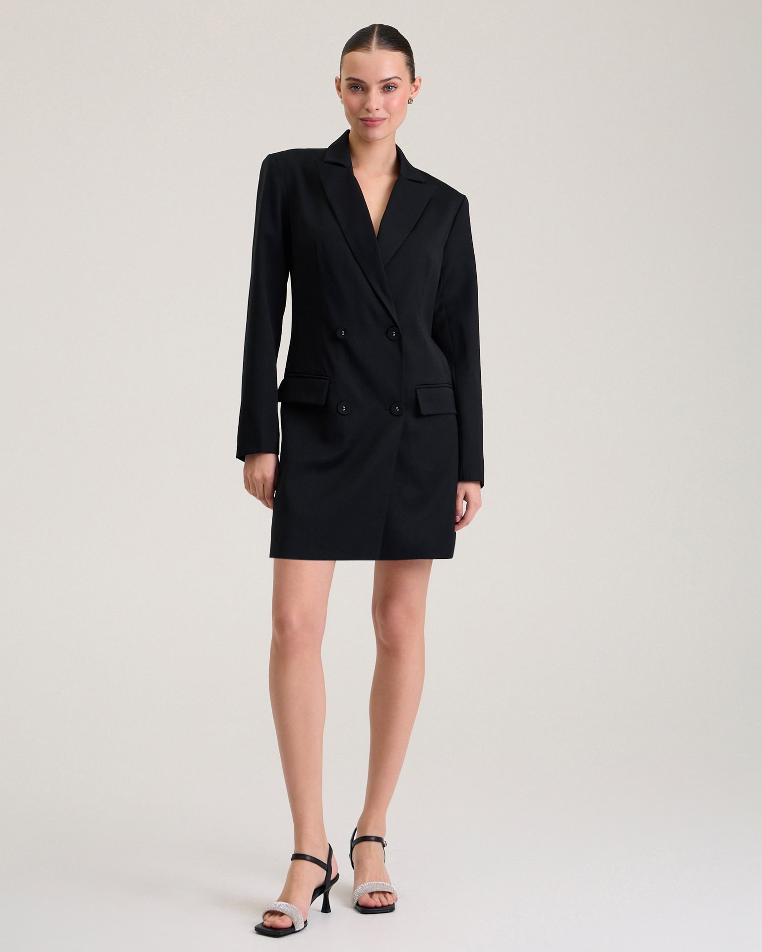 Blazer dress, Black — photo 5