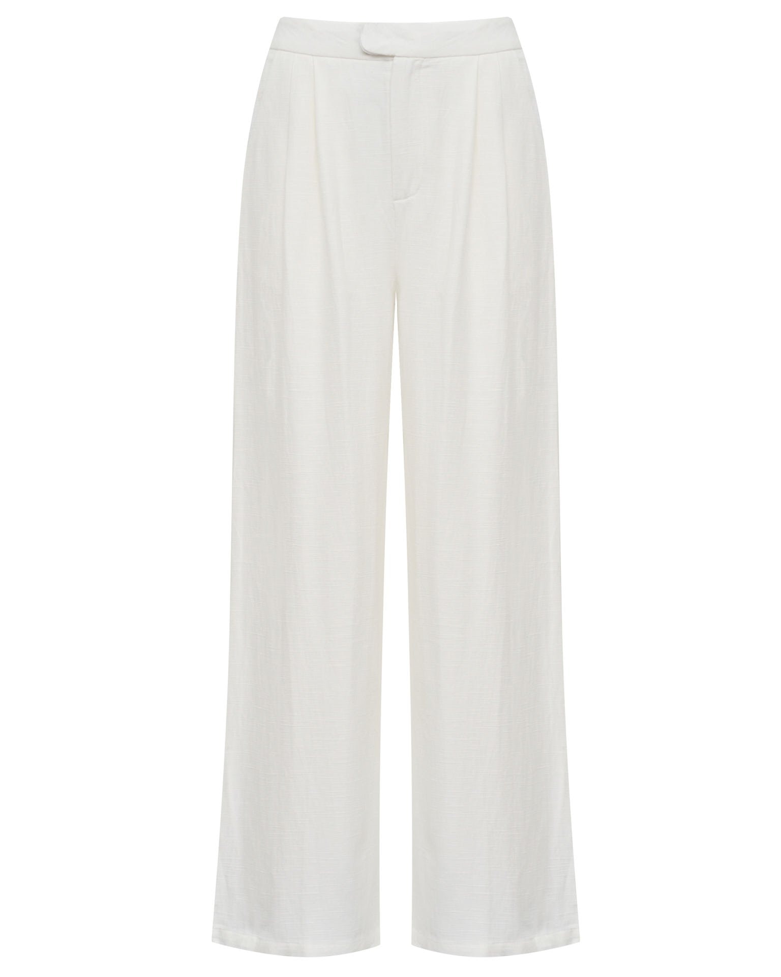 Linen Trousers, White — photo 8
