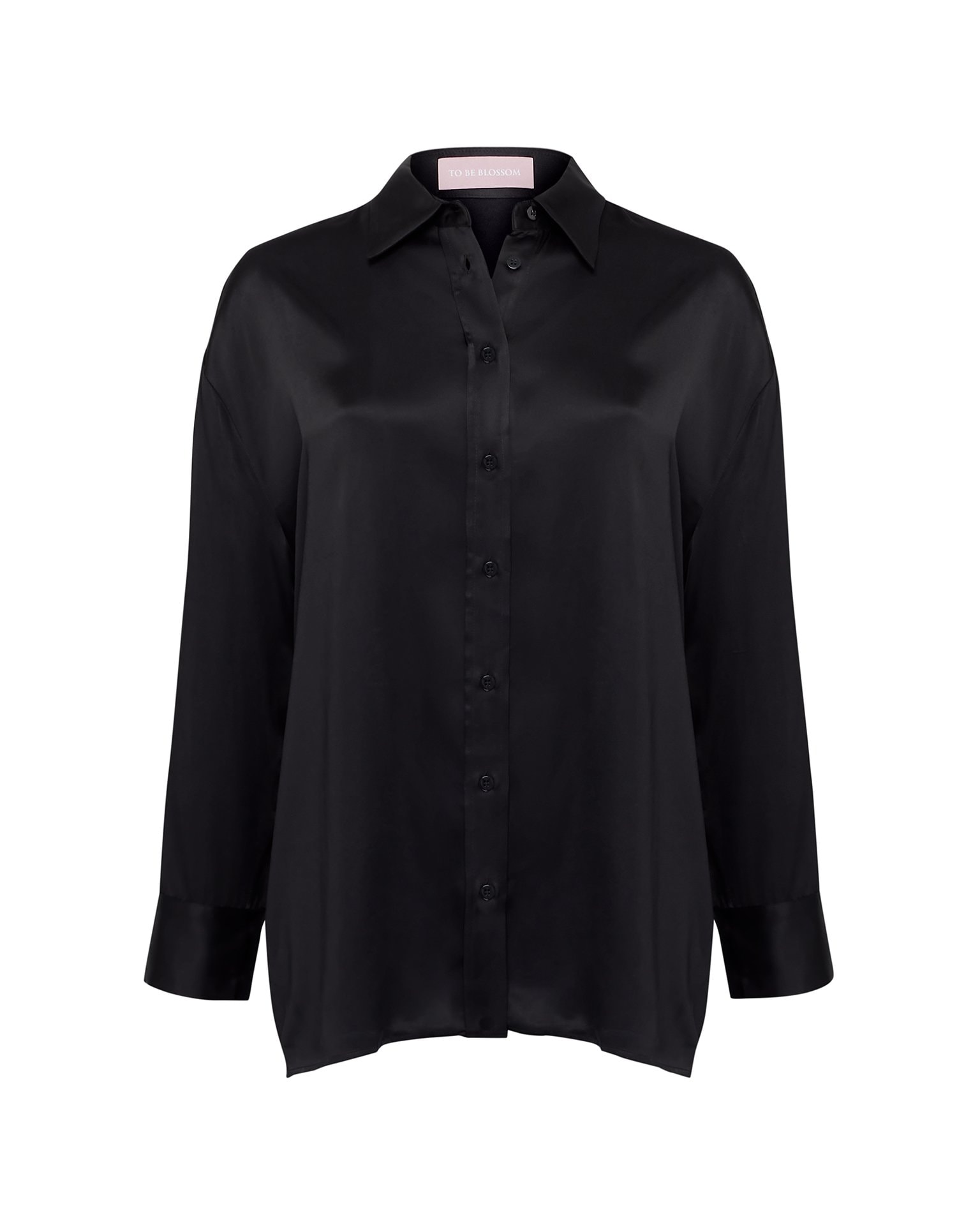 Black oversize shirt, Black — photo 7