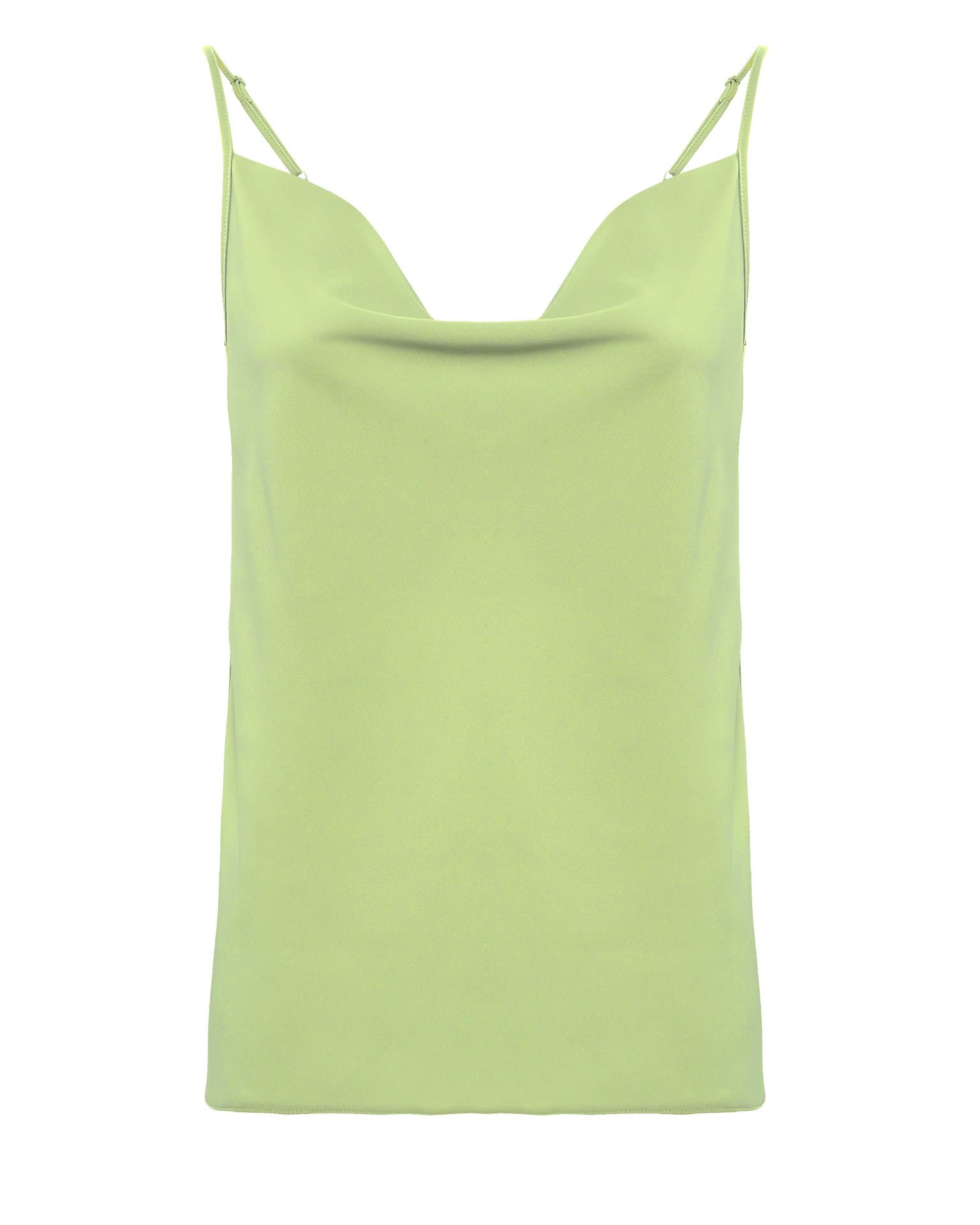 Top with thin straps, Lime — photo 6