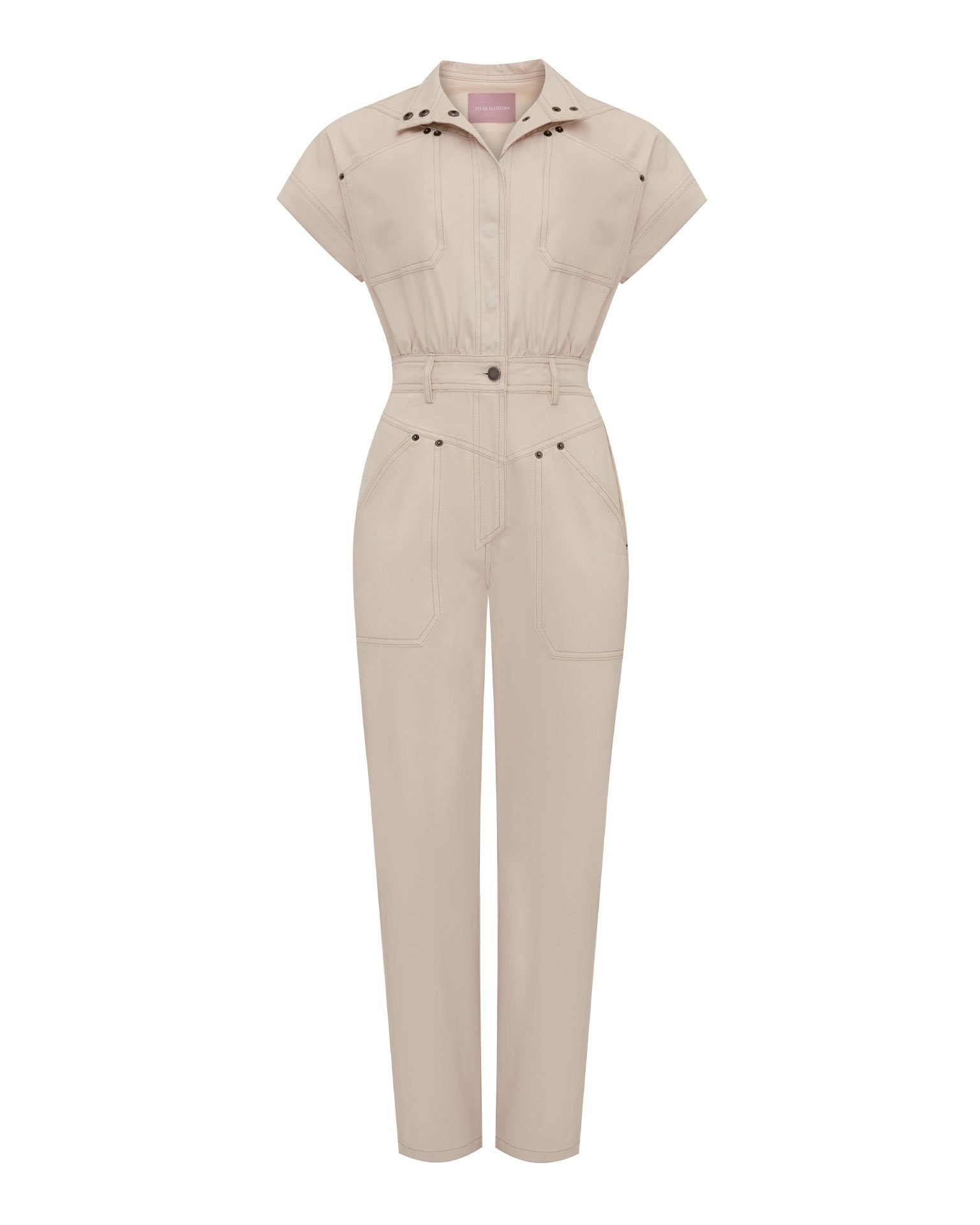 Cotton jumpsuit, Milk