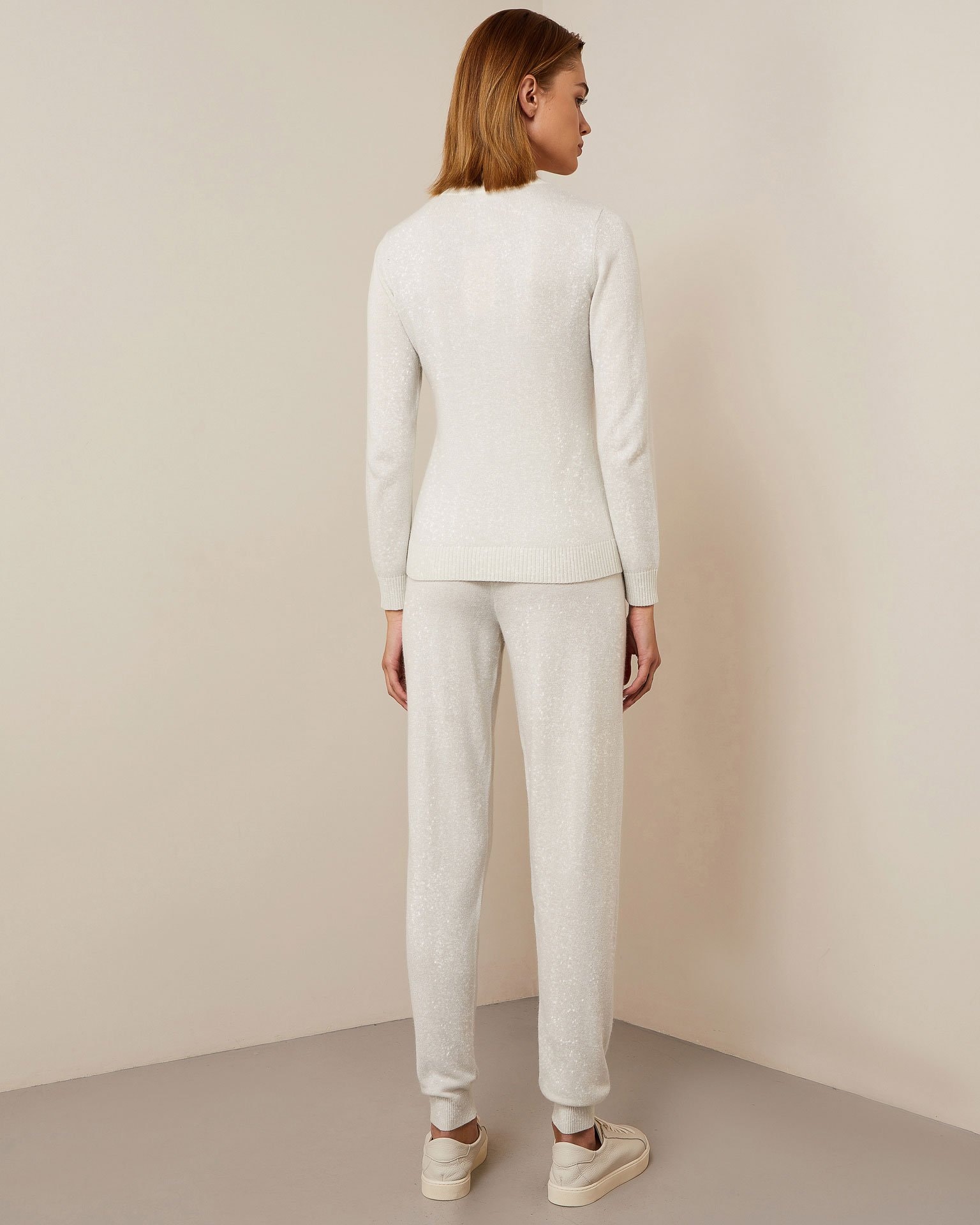 White Trousers Suit, White — photo 3