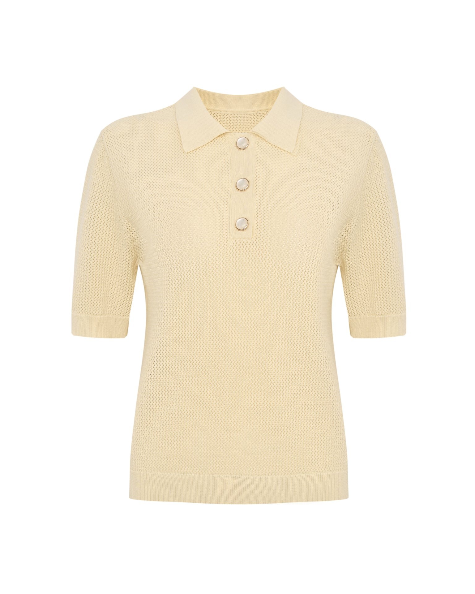 Polo in butter, Yellow — photo 7