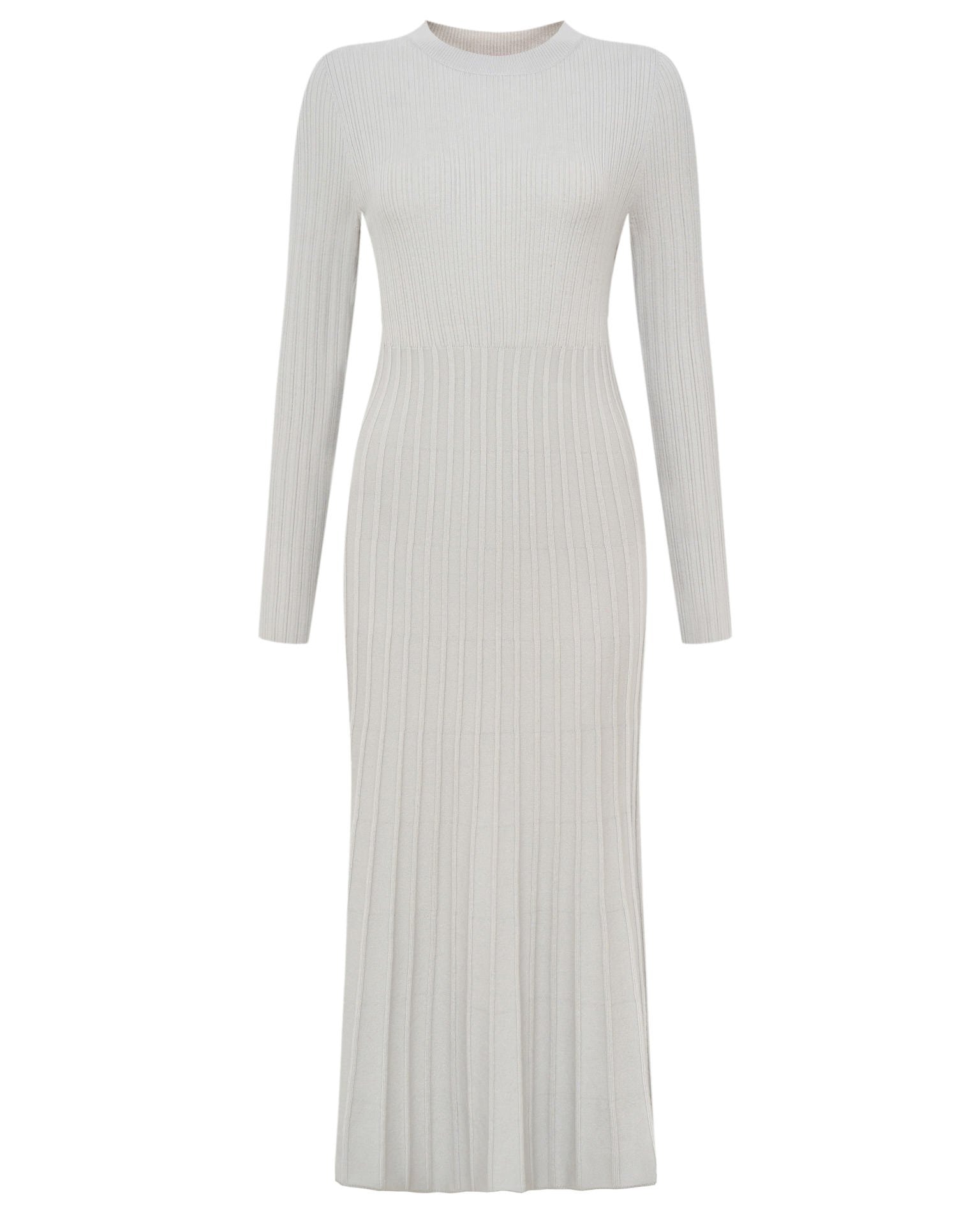 Knit midi dress, Grey — photo 10