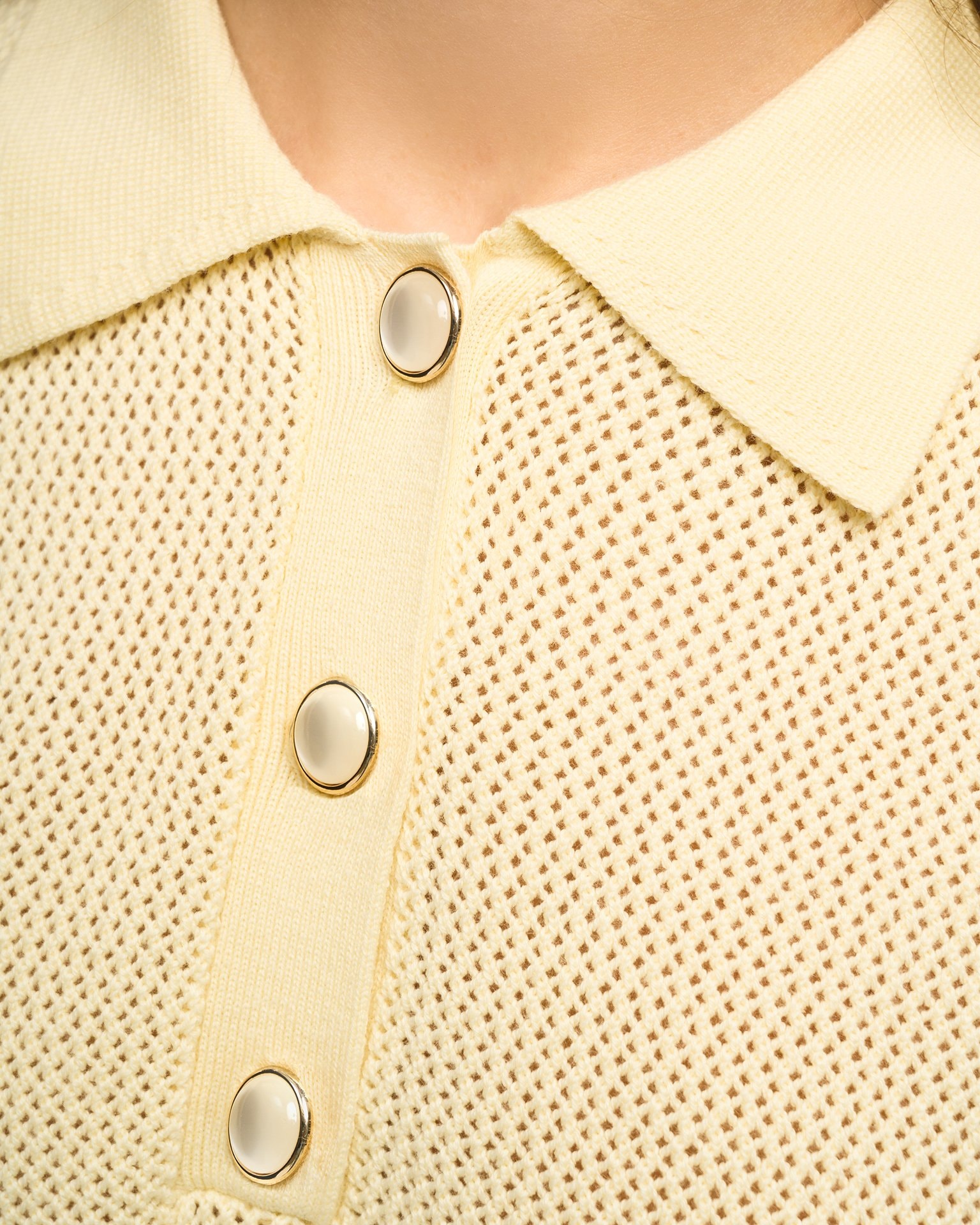 Polo in butter, Yellow — photo 6