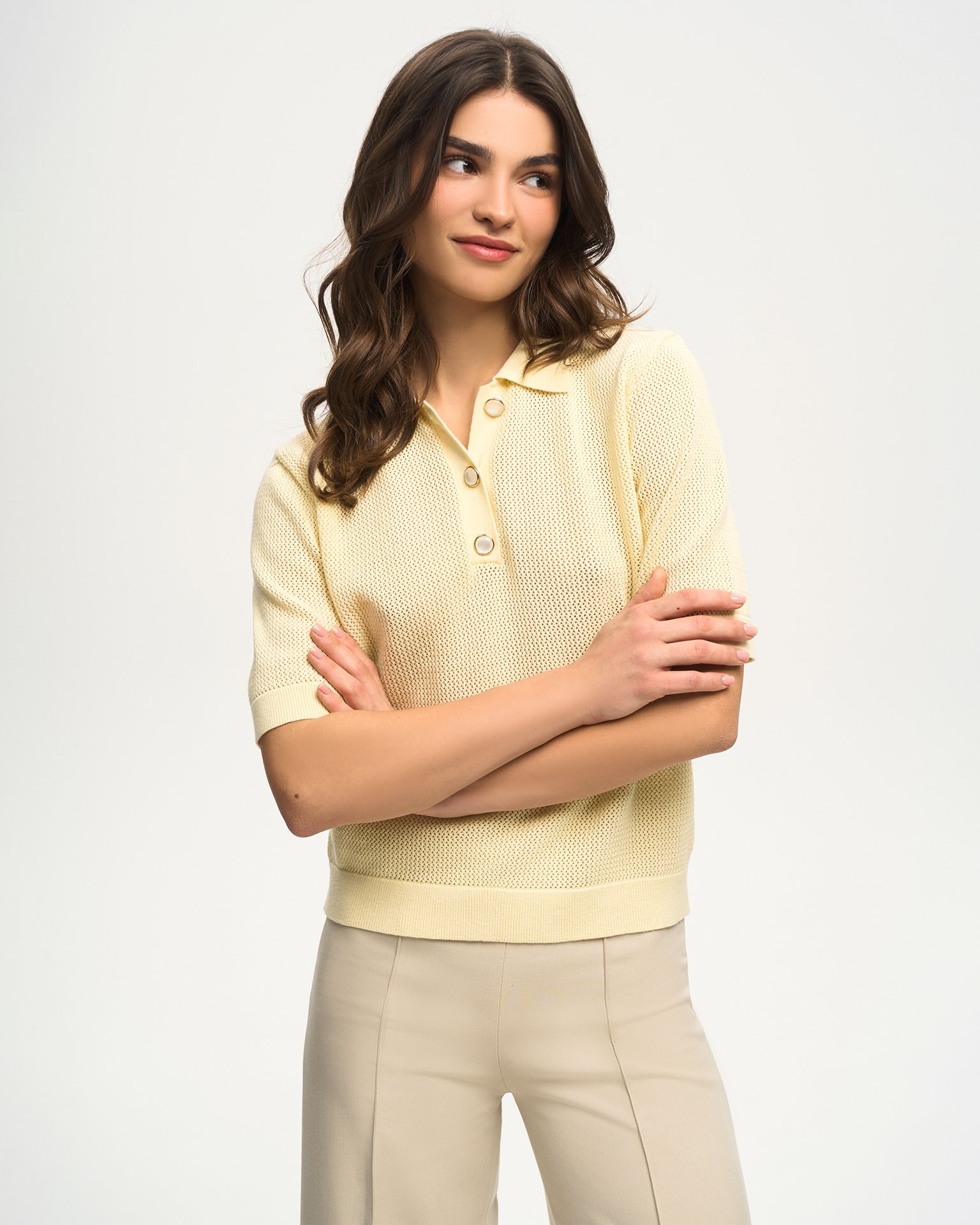Polo in butter, Yellow