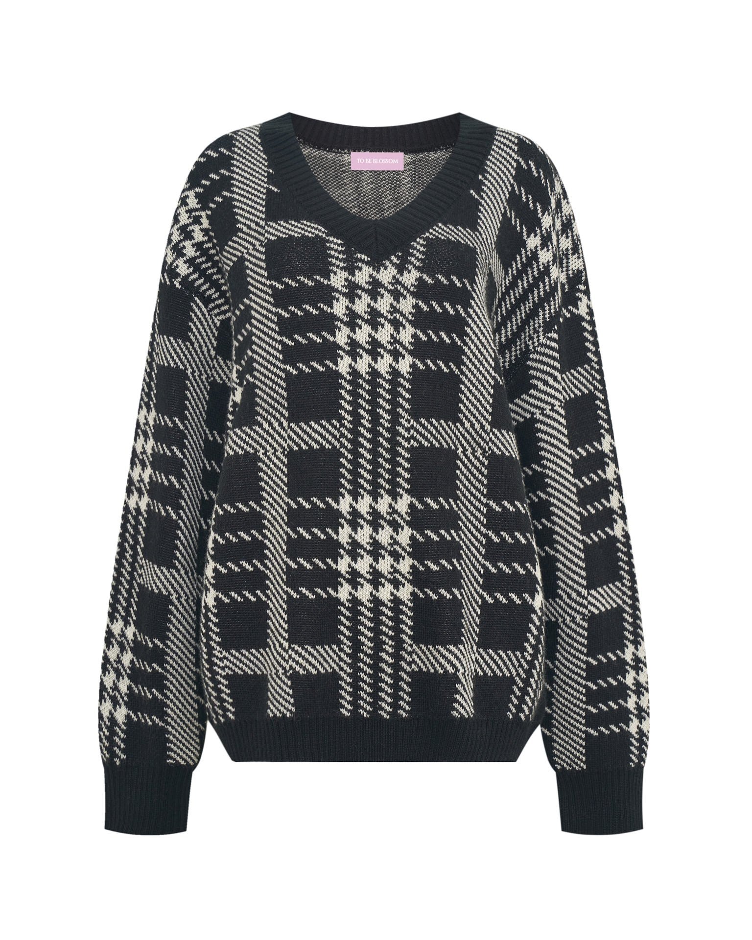 Checked jumper, Black — photo 12