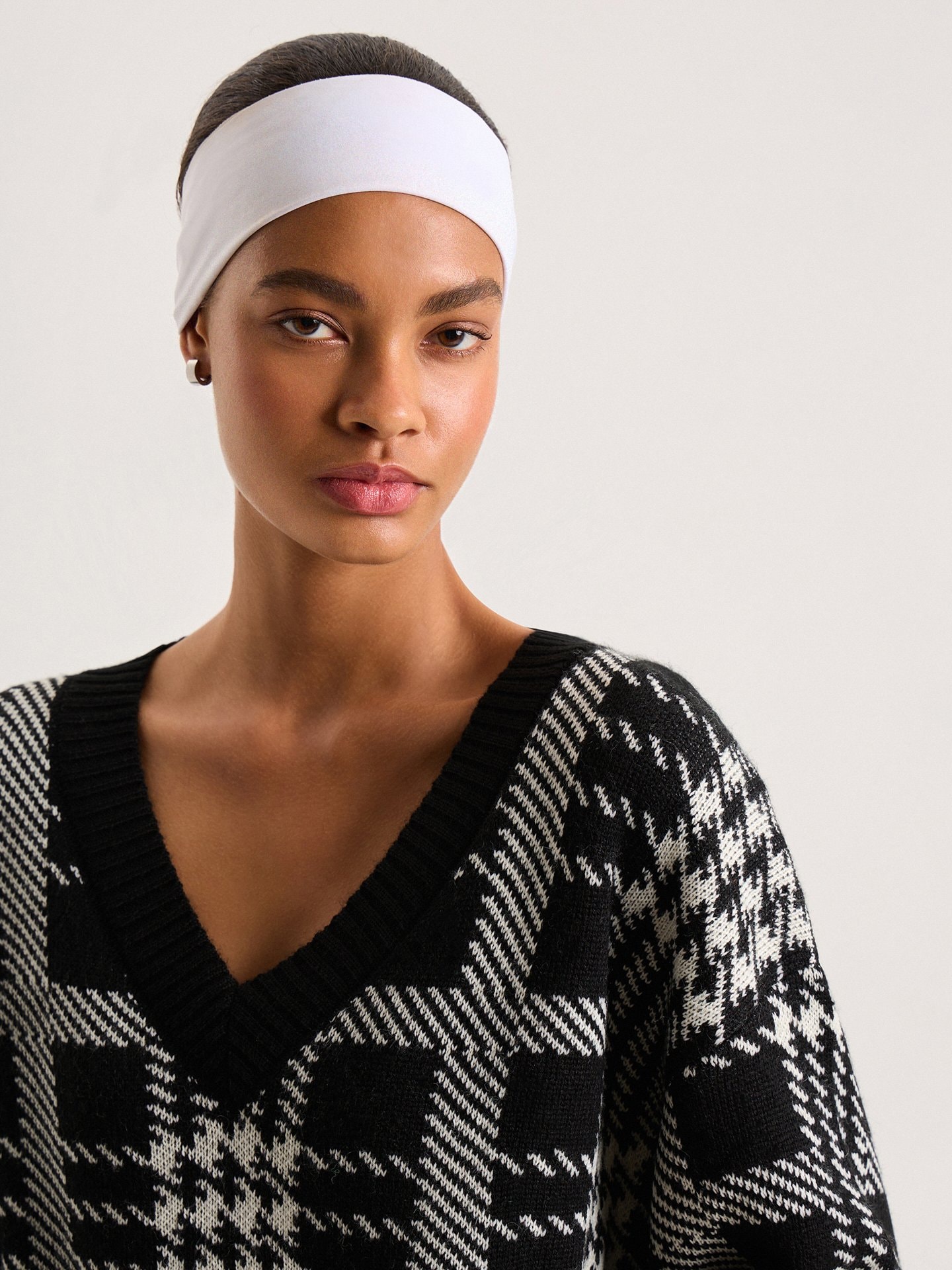 Checked jumper, Black — photo 10