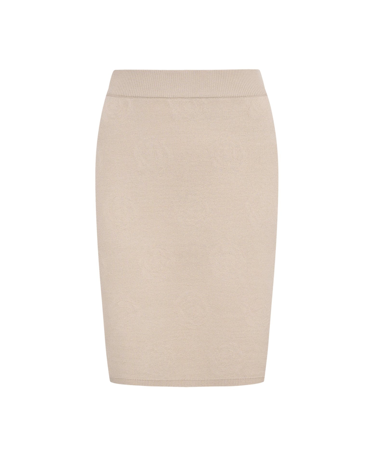 Skirt with jacquard pattern, Beige — photo 6
