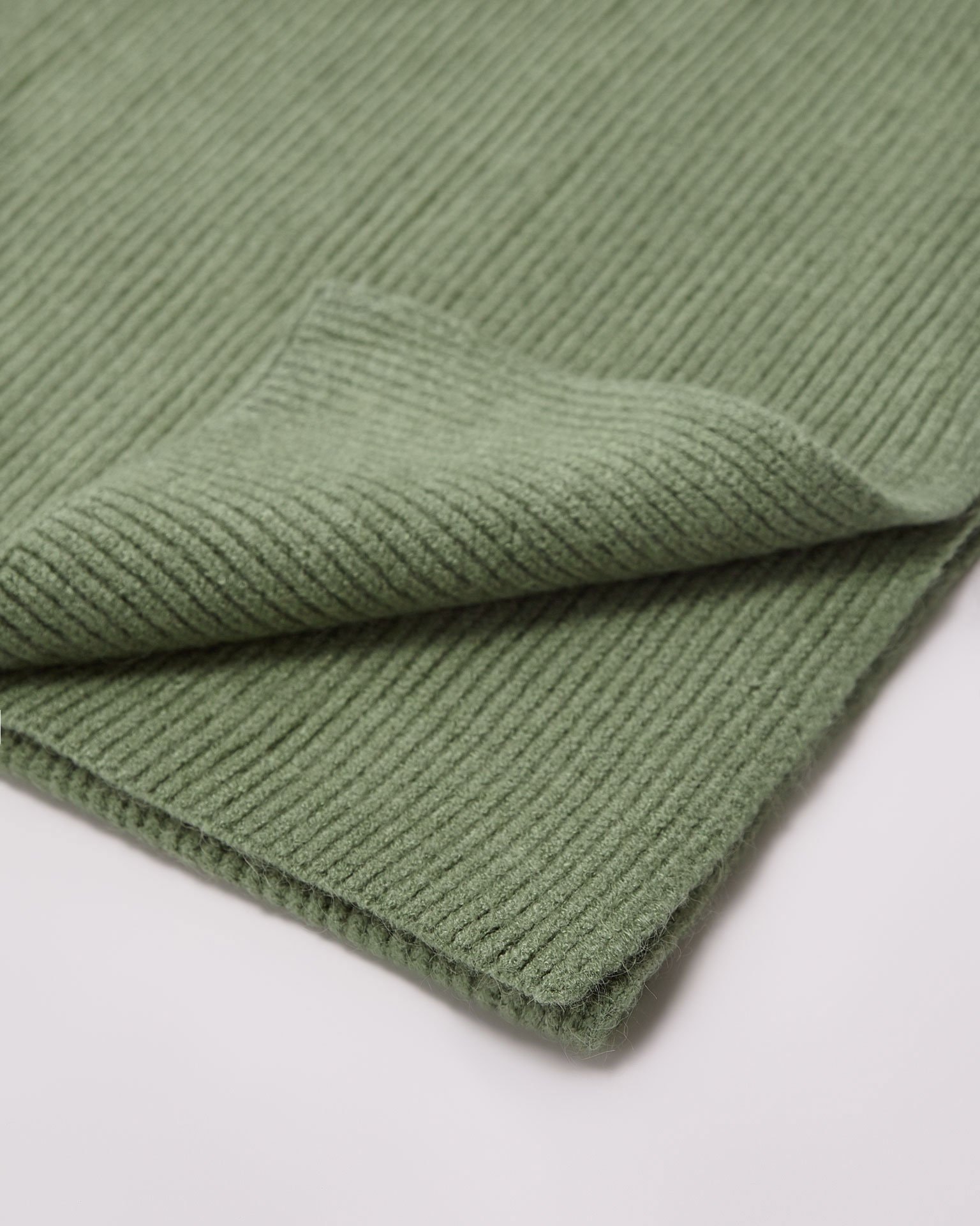 Ribbed Scarf, Light Green — photo 2