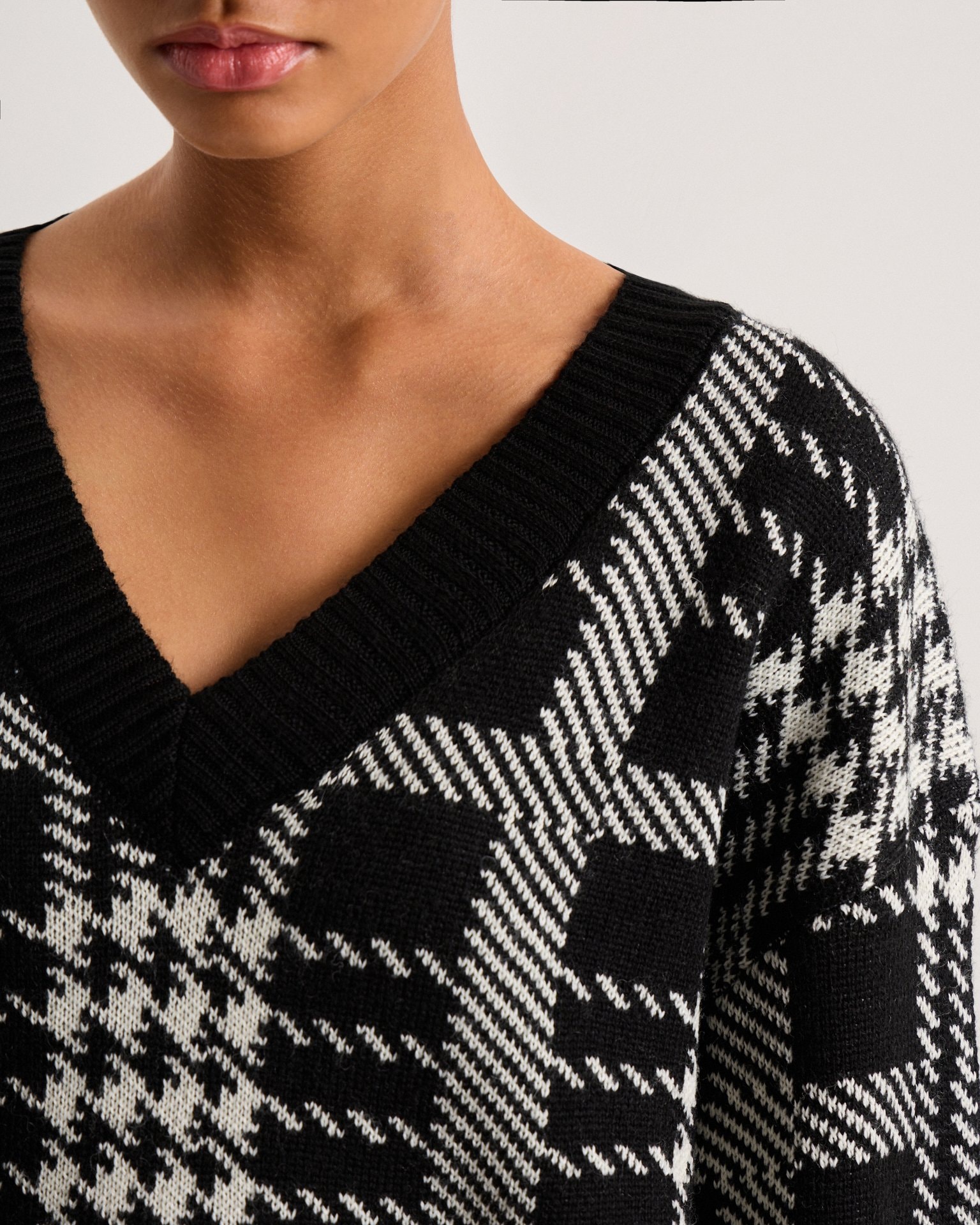 Checked jumper, Black — photo 11