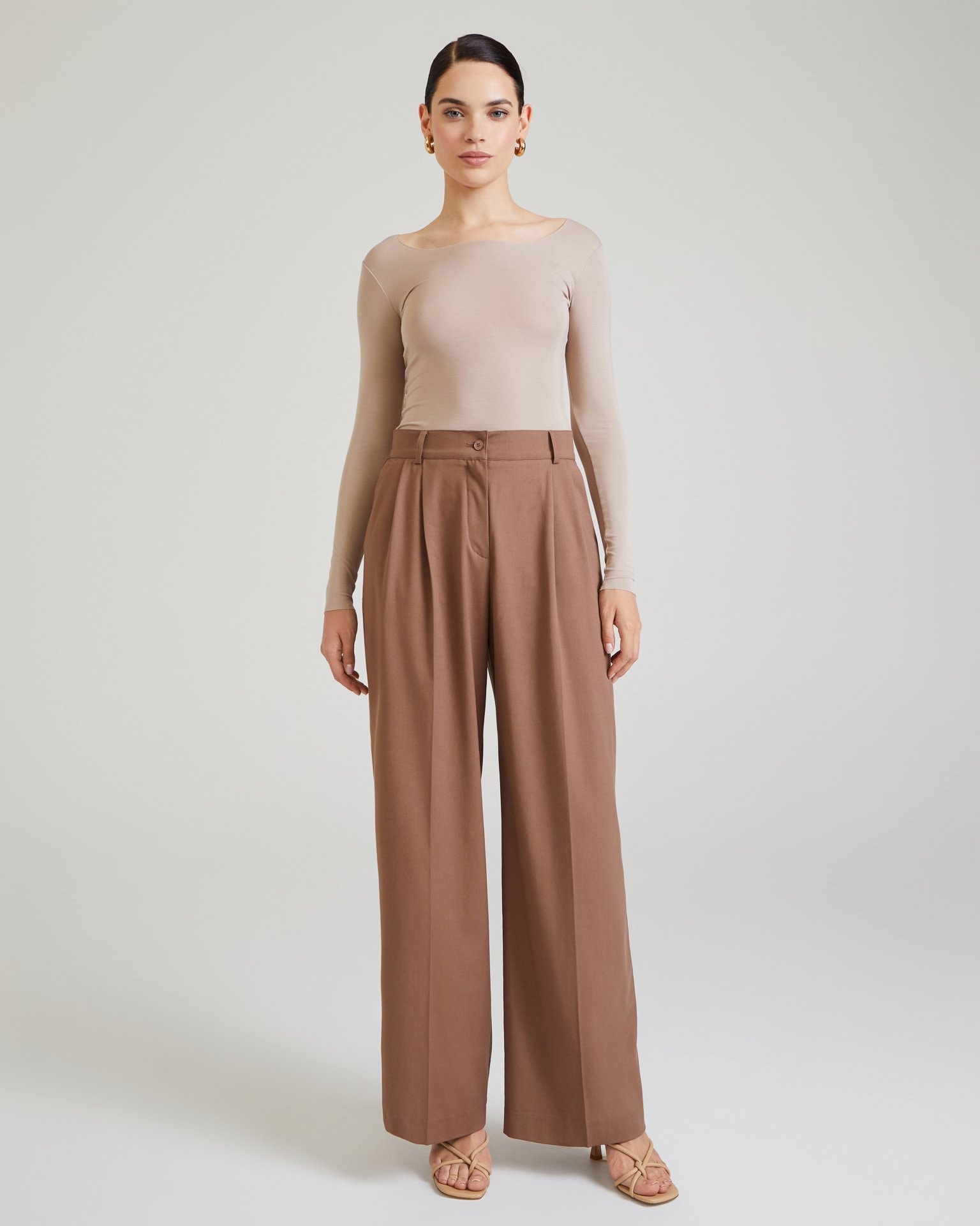 Palazzo trousers, Cappuccino