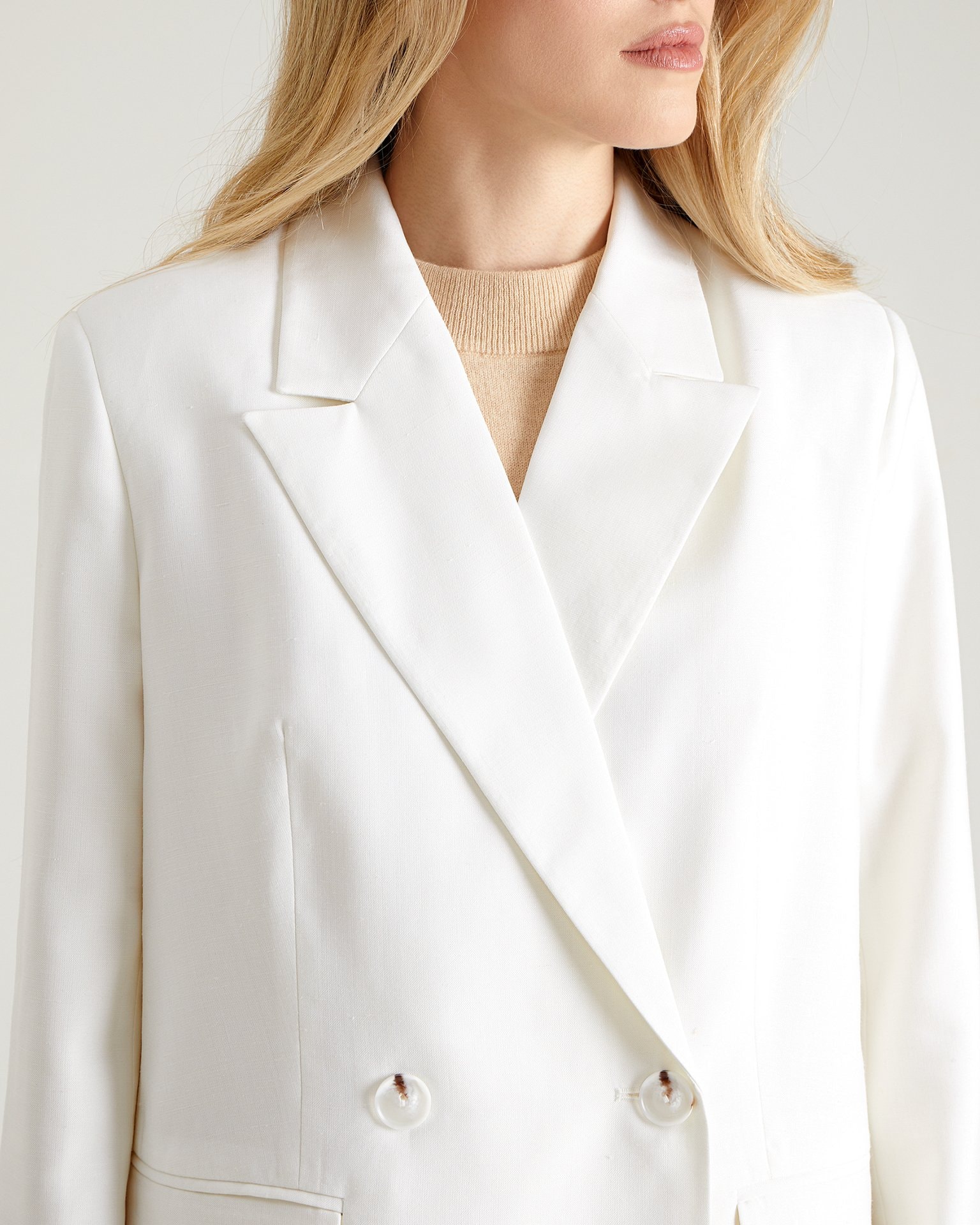 Oversized jacket, Milky — photo 6