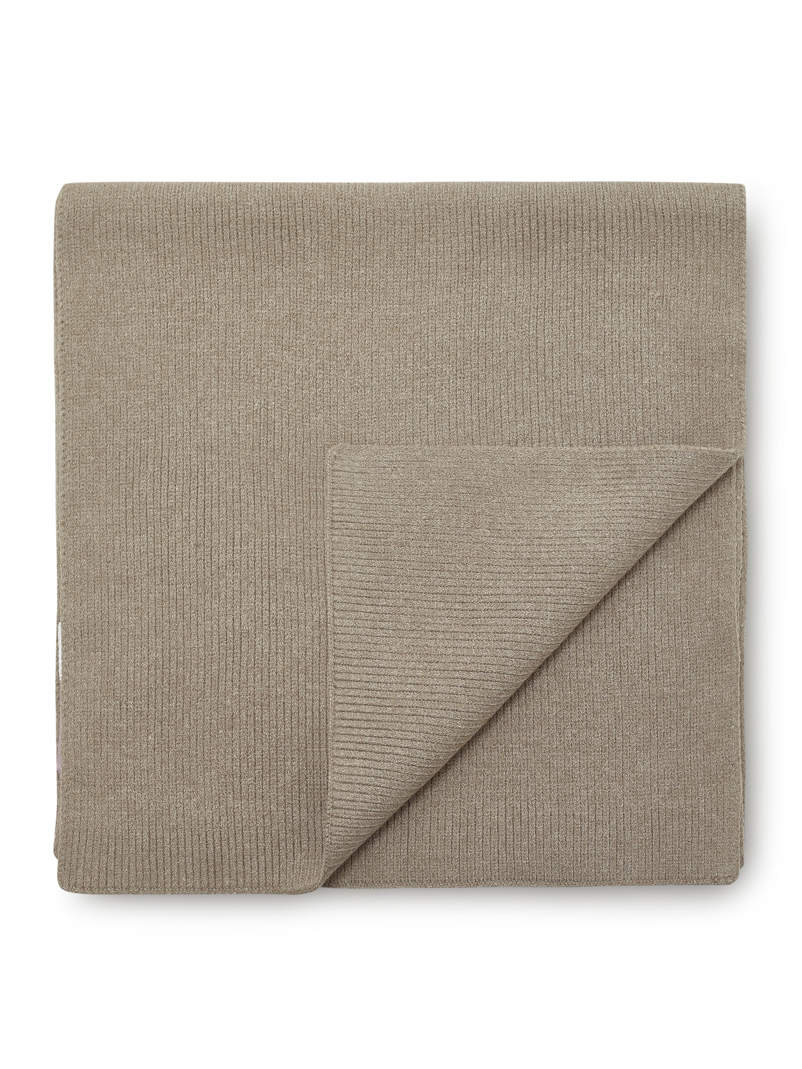 Long Solid Colour Scarf, Brown — photo 6