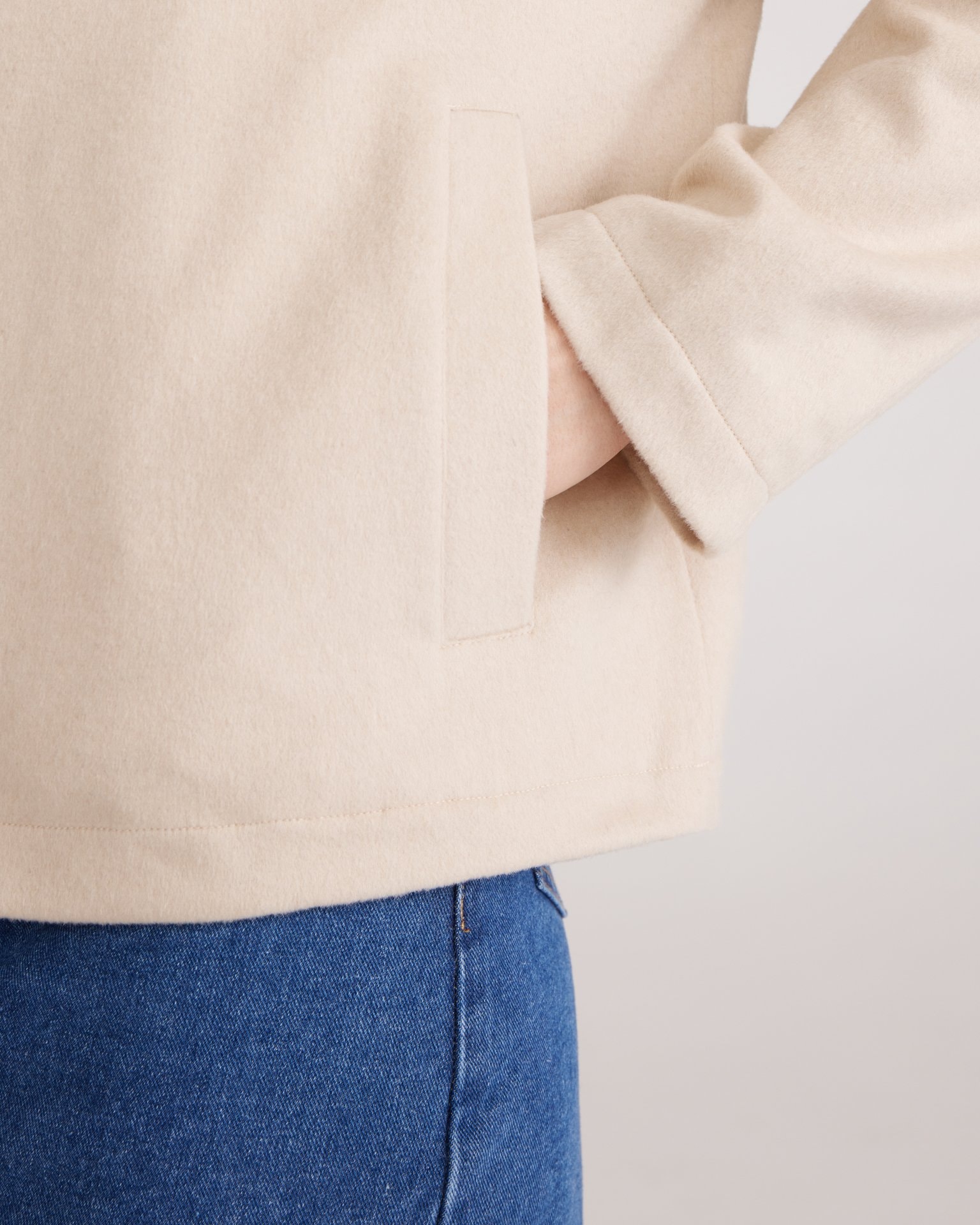 Wool bomber jacket, Beige — photo 9