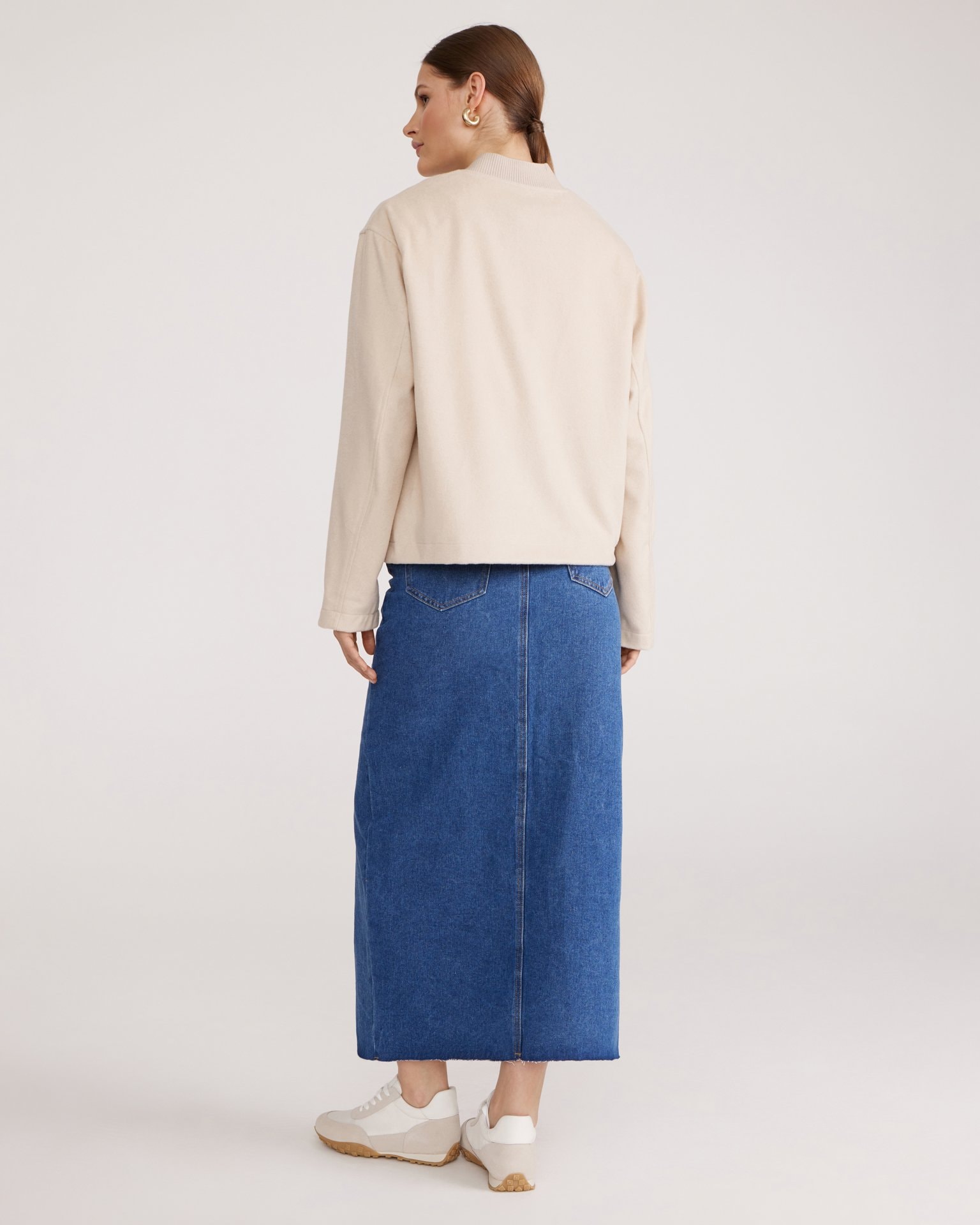 Wool bomber jacket, Beige — photo 5