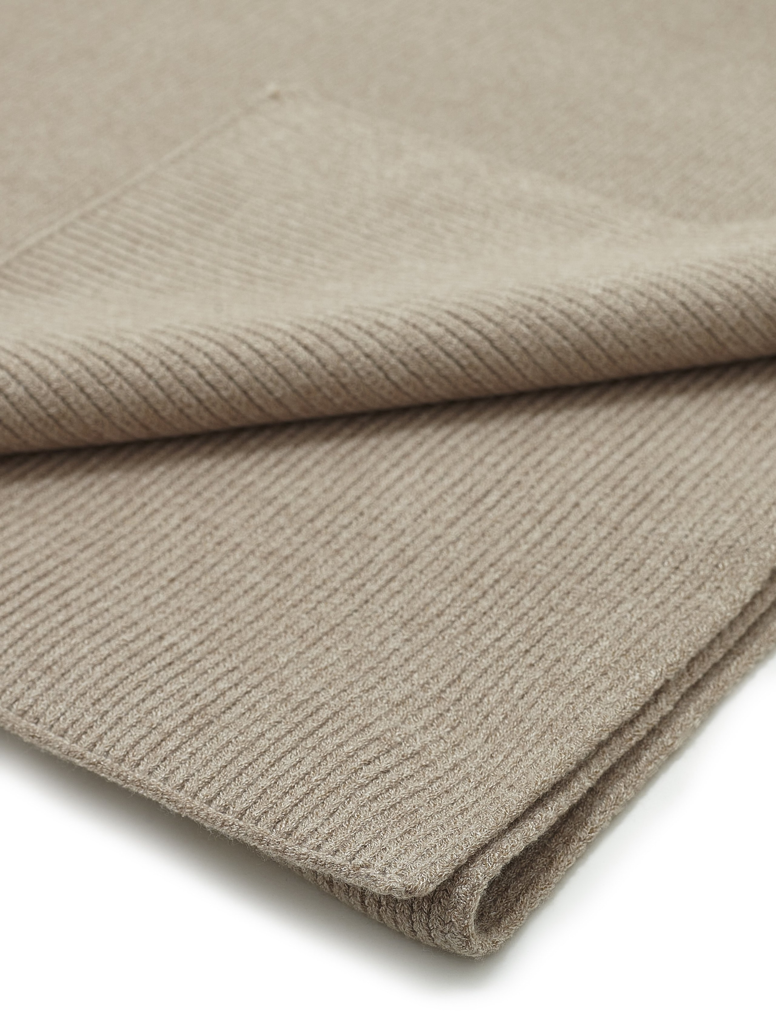Long Solid Colour Scarf, Brown — photo 7