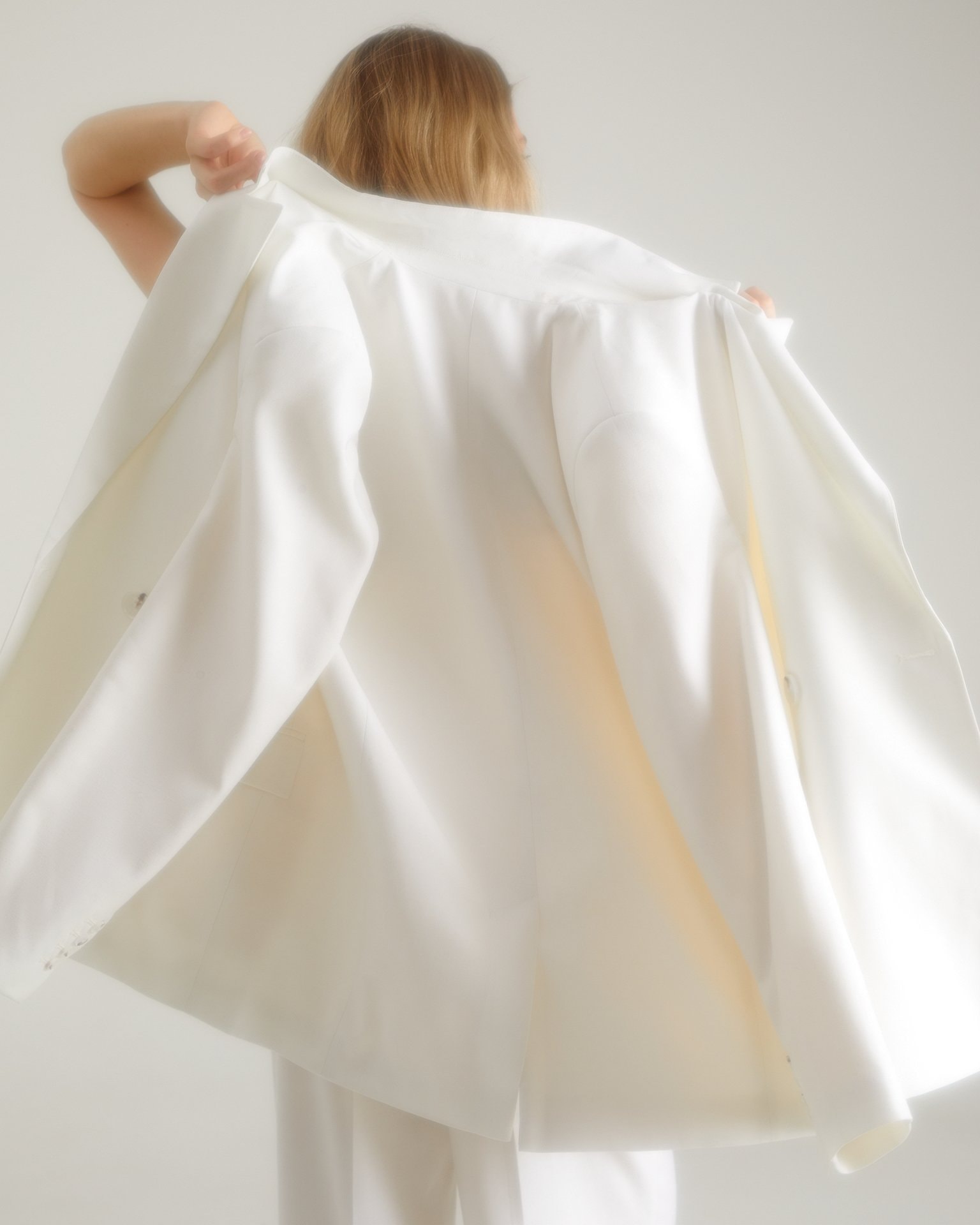 Oversized jacket, Milky — photo 4