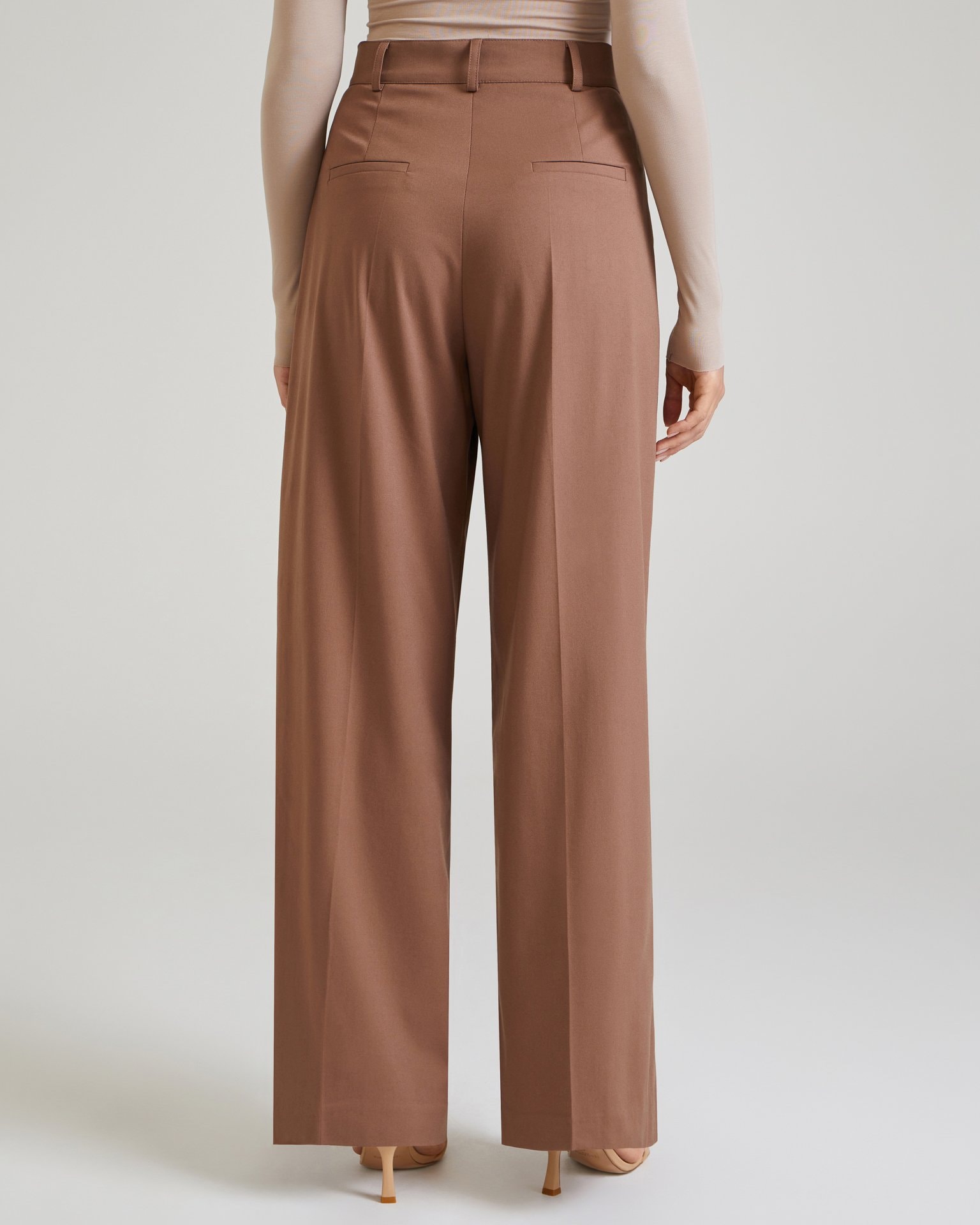 Palazzo trousers, Cappuccino — photo 5