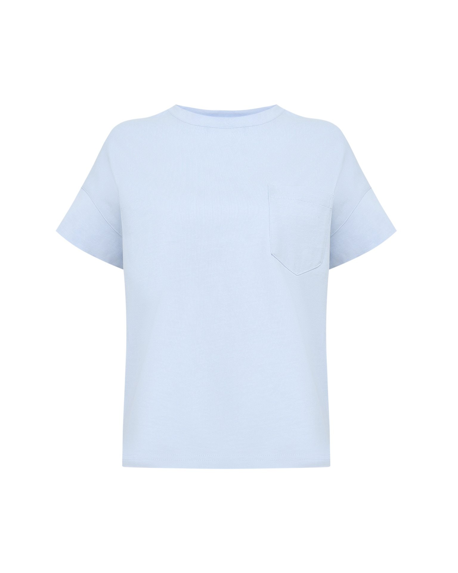 T-shirt with a patch pocket, Blue — photo 8