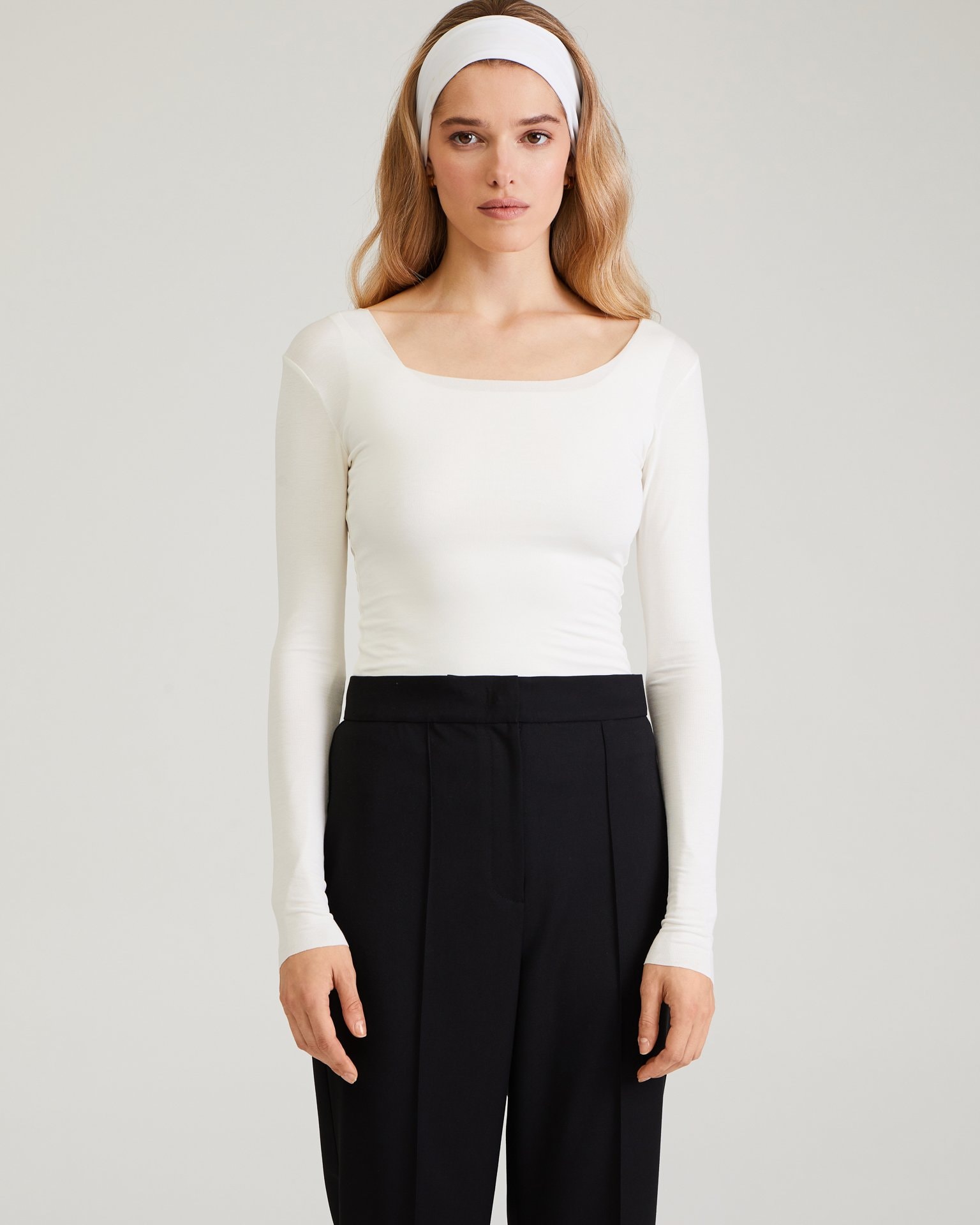 Cropped Trousers, Black — photo 5