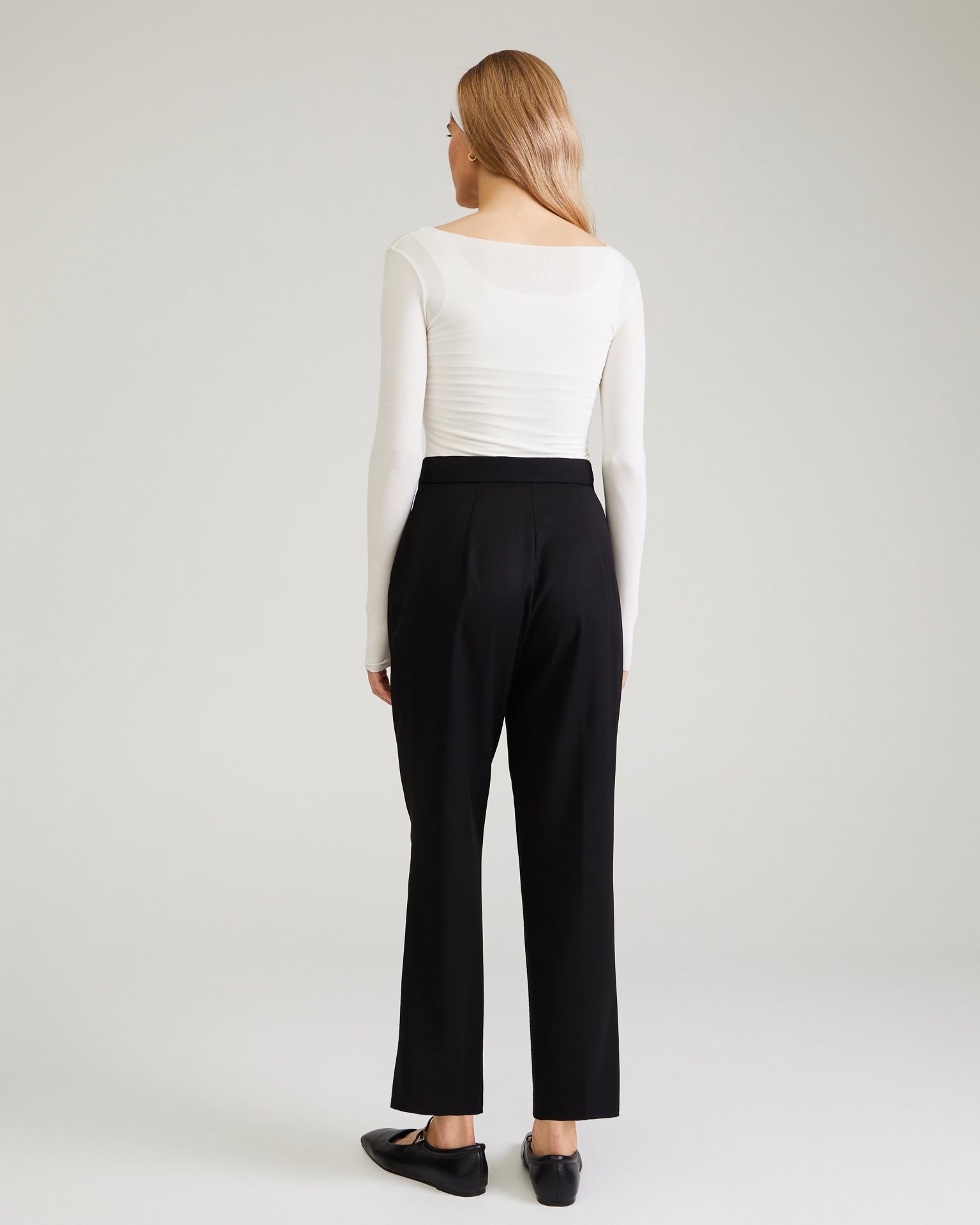 Cropped Trousers, Black — photo 3