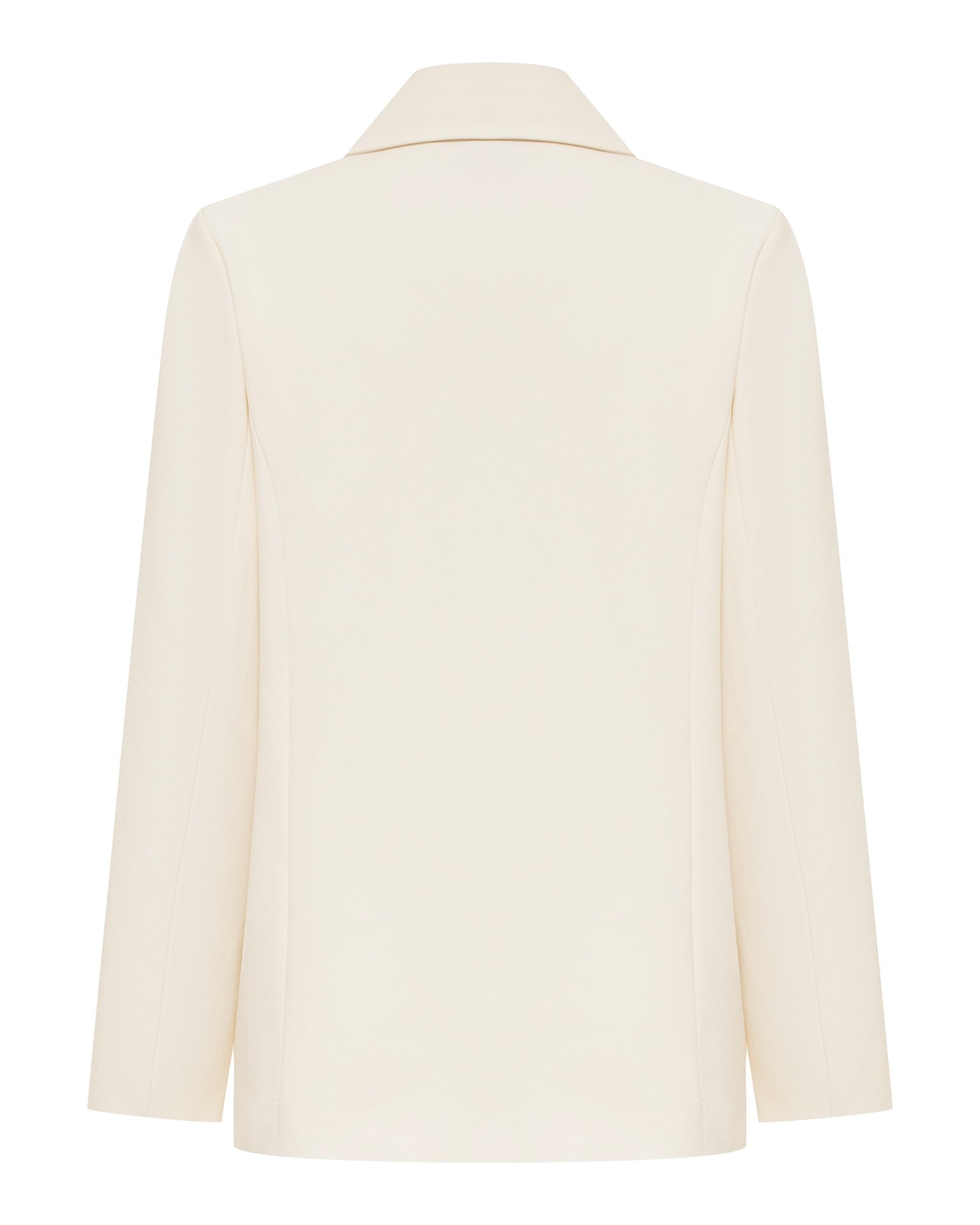 Straight-cut jacket in milky color, Milk — photo 10