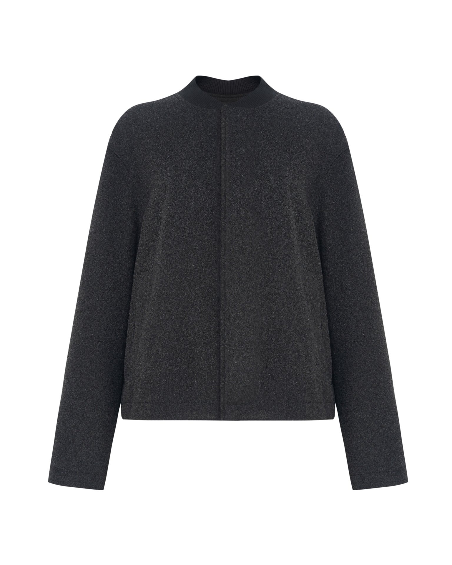 Dark grey wool bomber, Dark Grey — photo 9