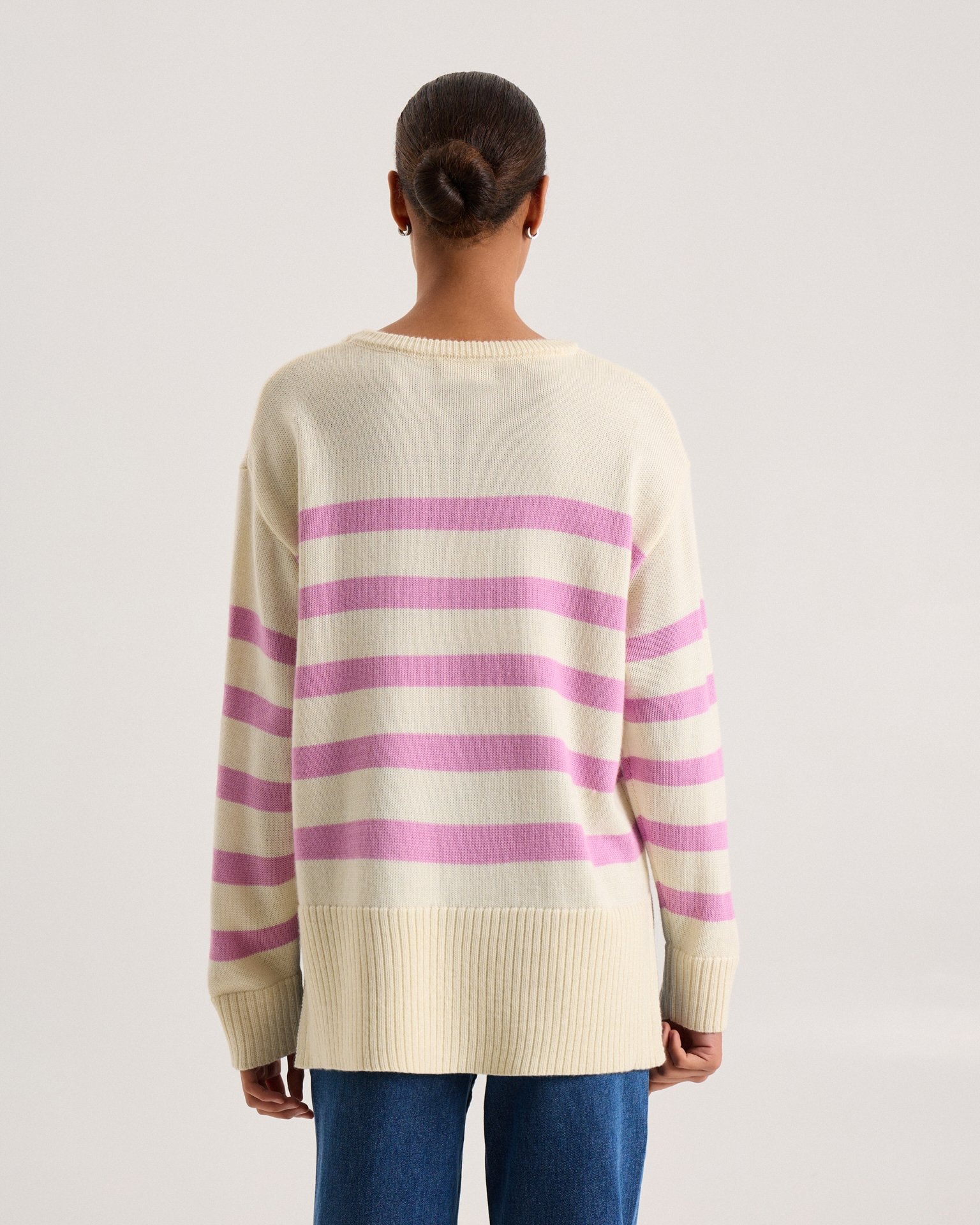 Striped pink jumper, Pink — photo 5