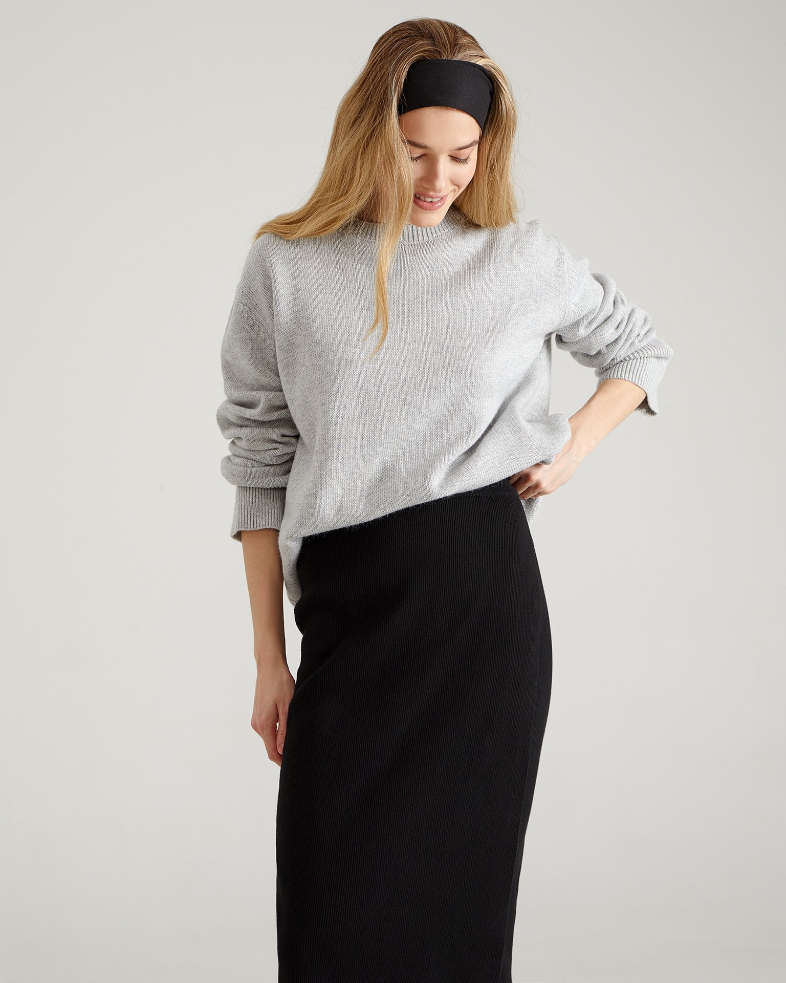Viscose skirt, Black — photo 3