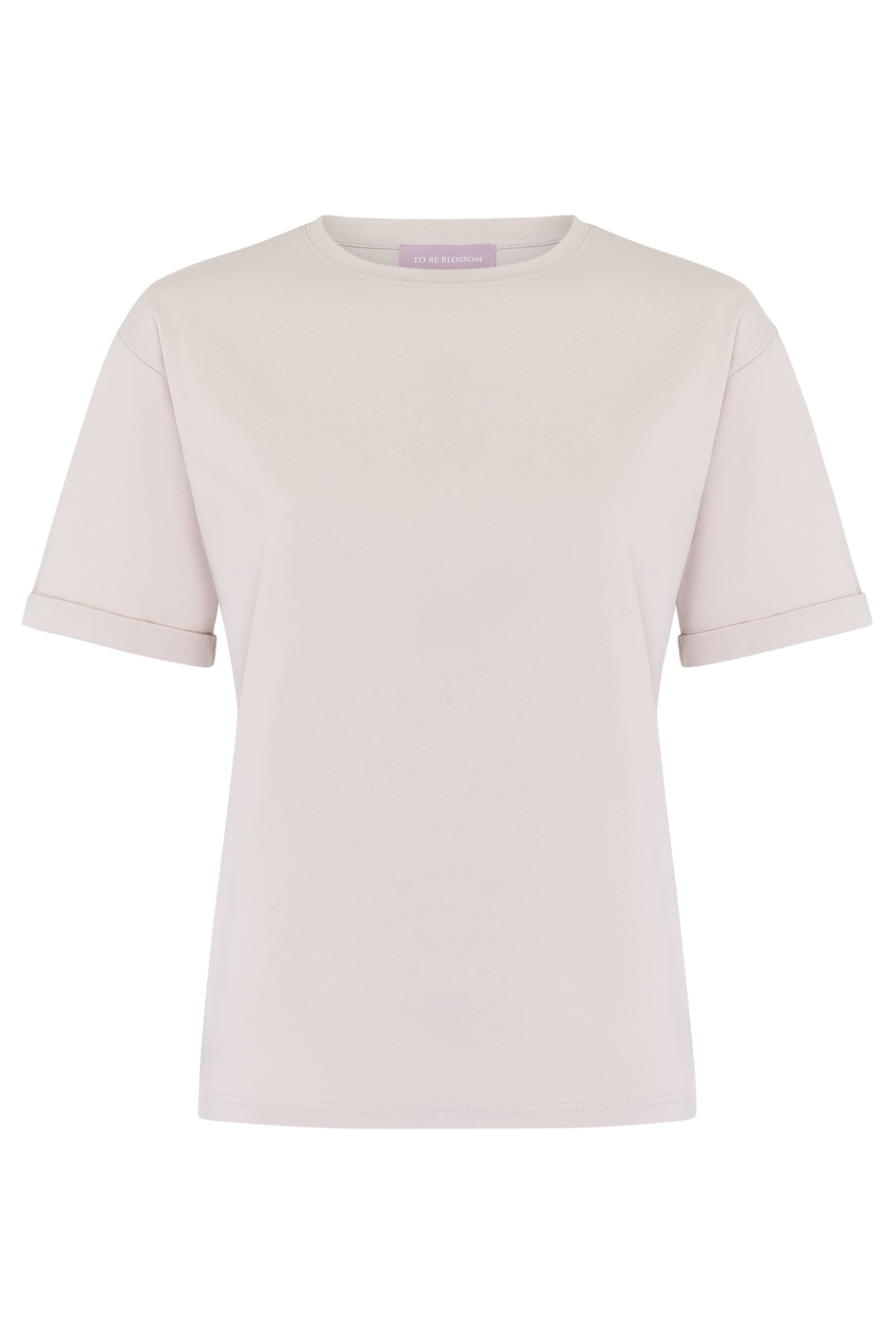 Basic cotton T-shirt, Pink — photo 2