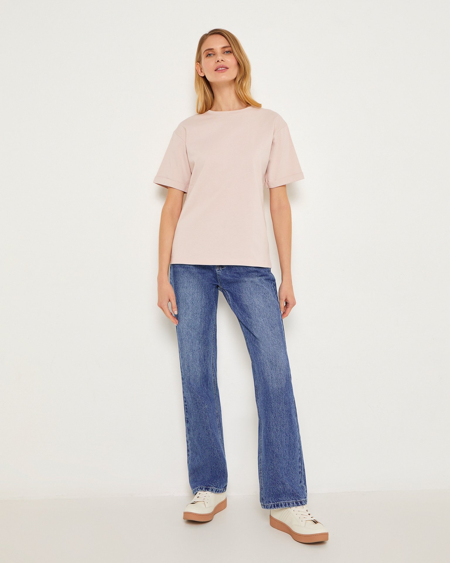 Basic cotton T-shirt, Pink