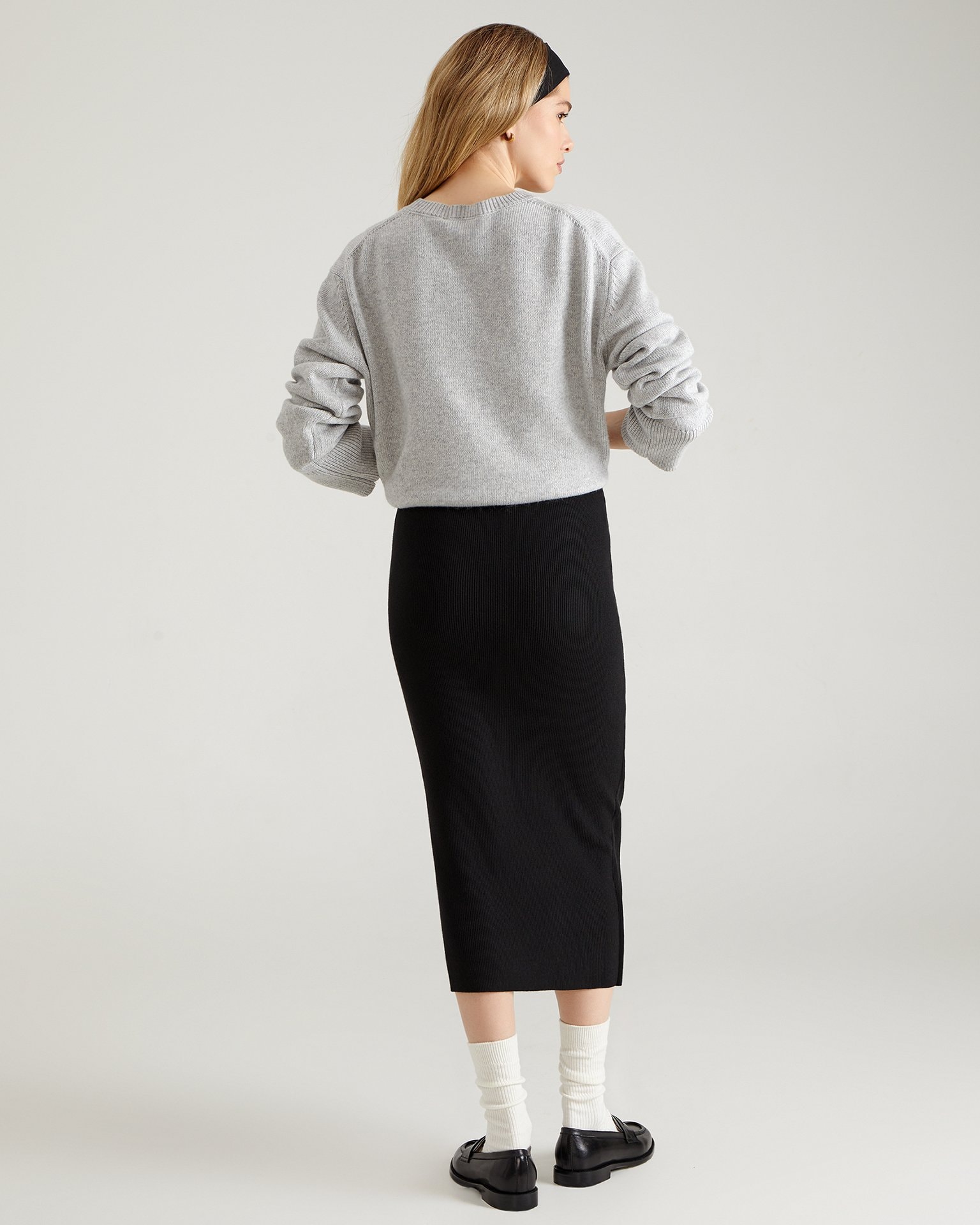 Viscose skirt, Black — photo 4