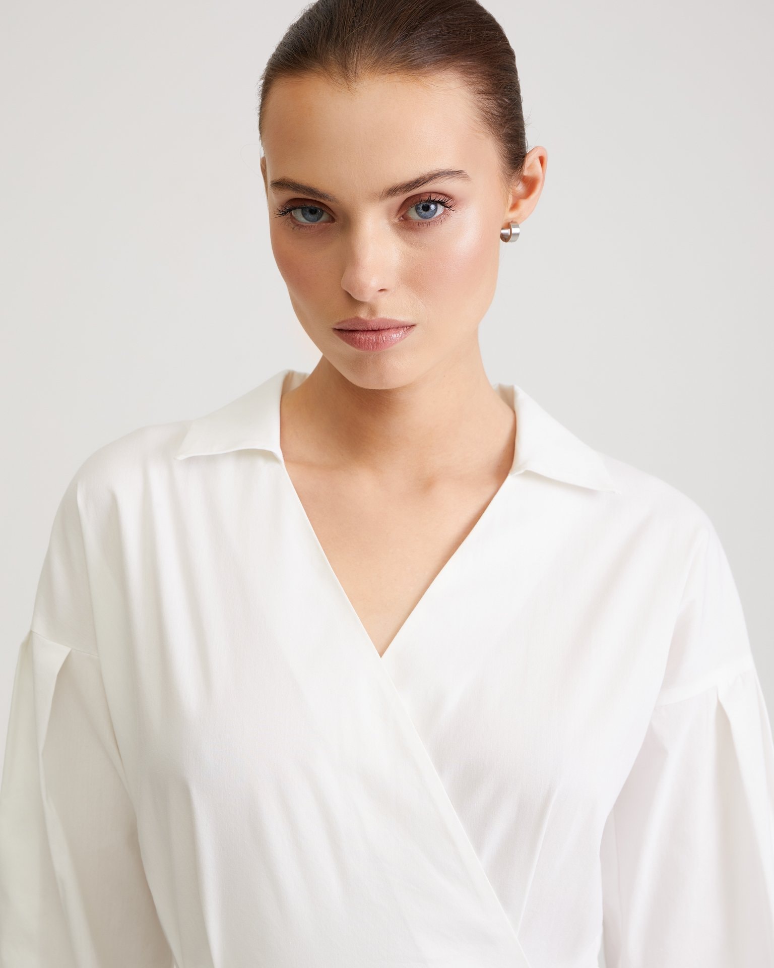 White midi dress, White — photo 5
