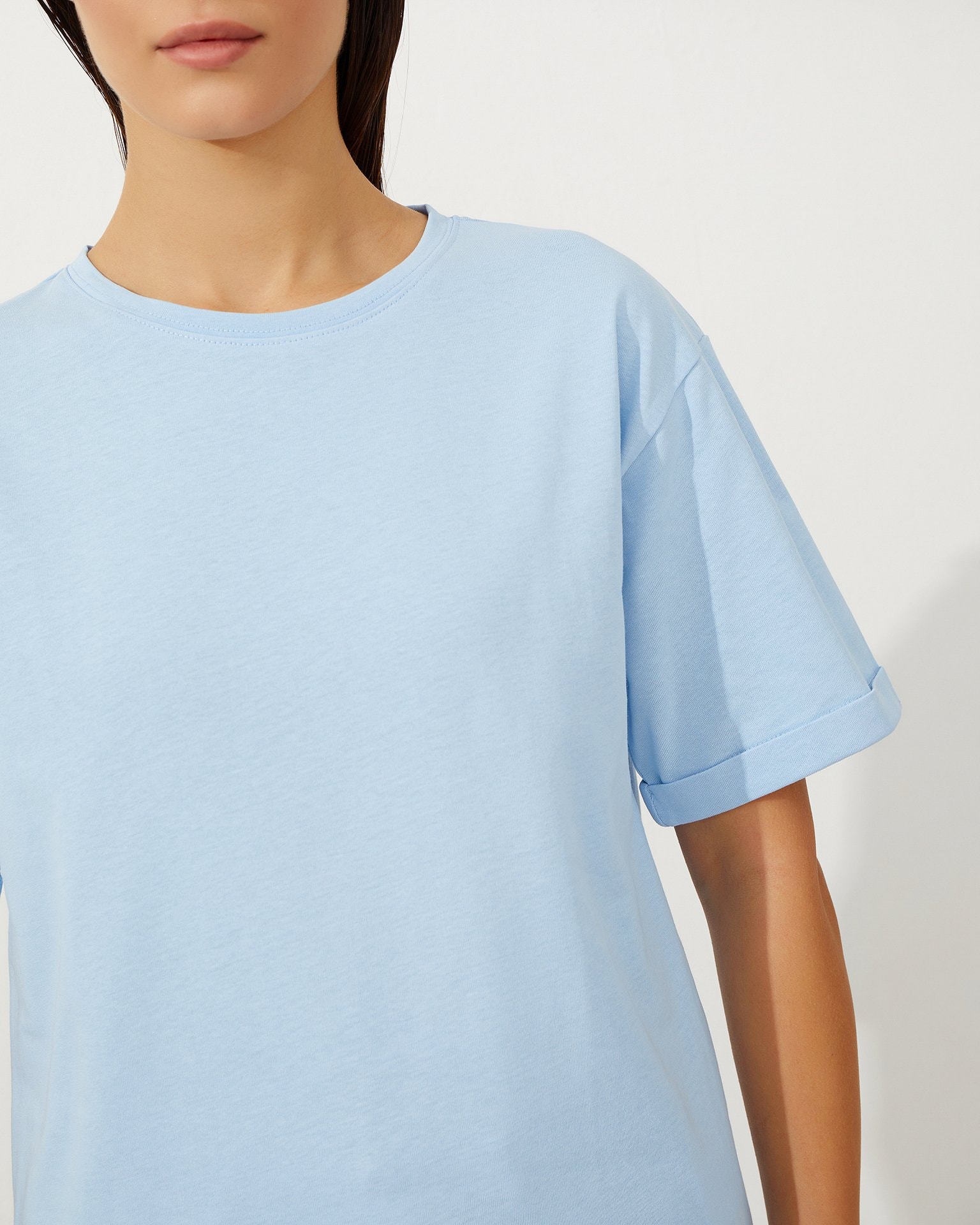 Oversized T-shirt, Azure — photo 7