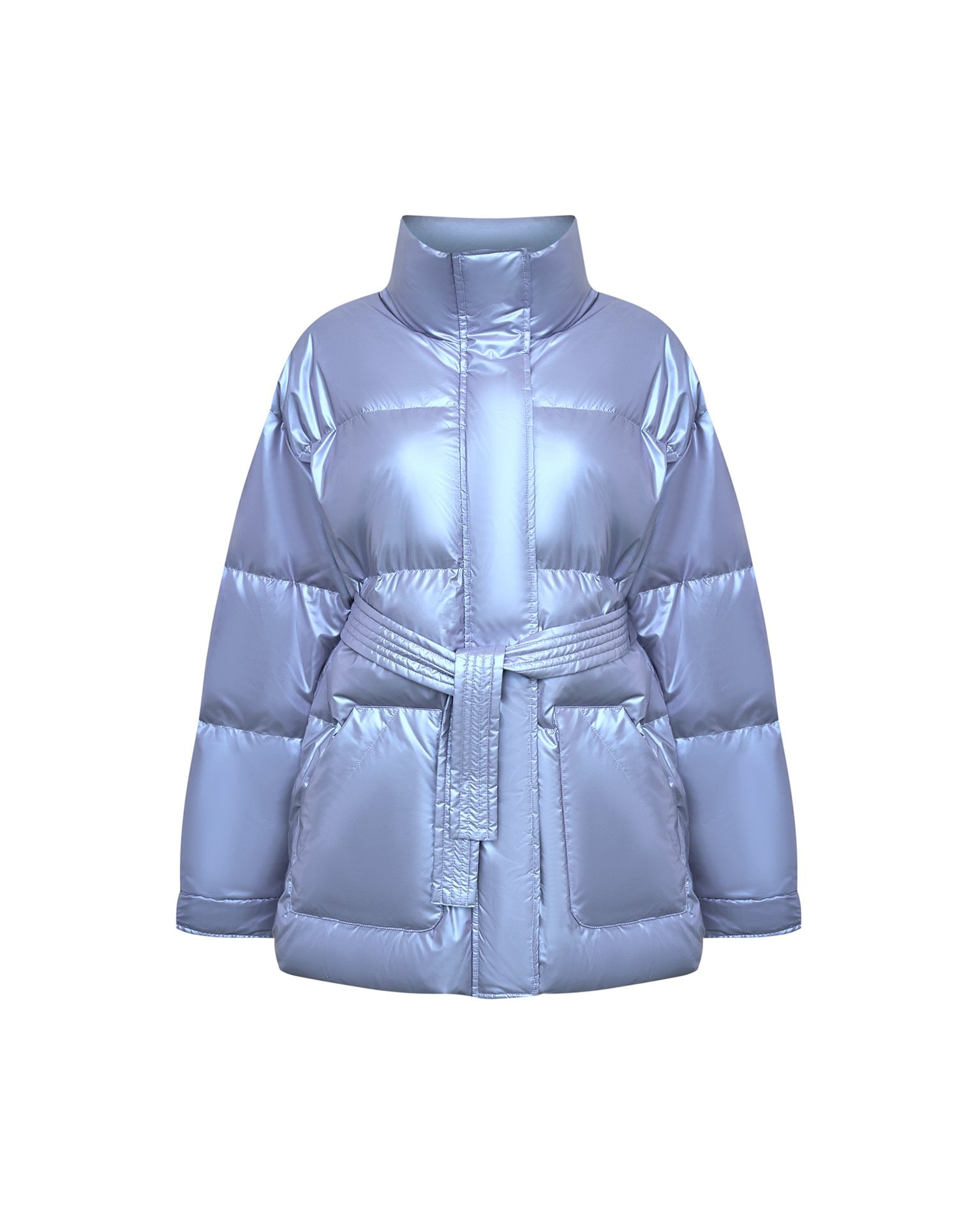 Ice-coloured puffer jacket, Sky Blue — photo 8