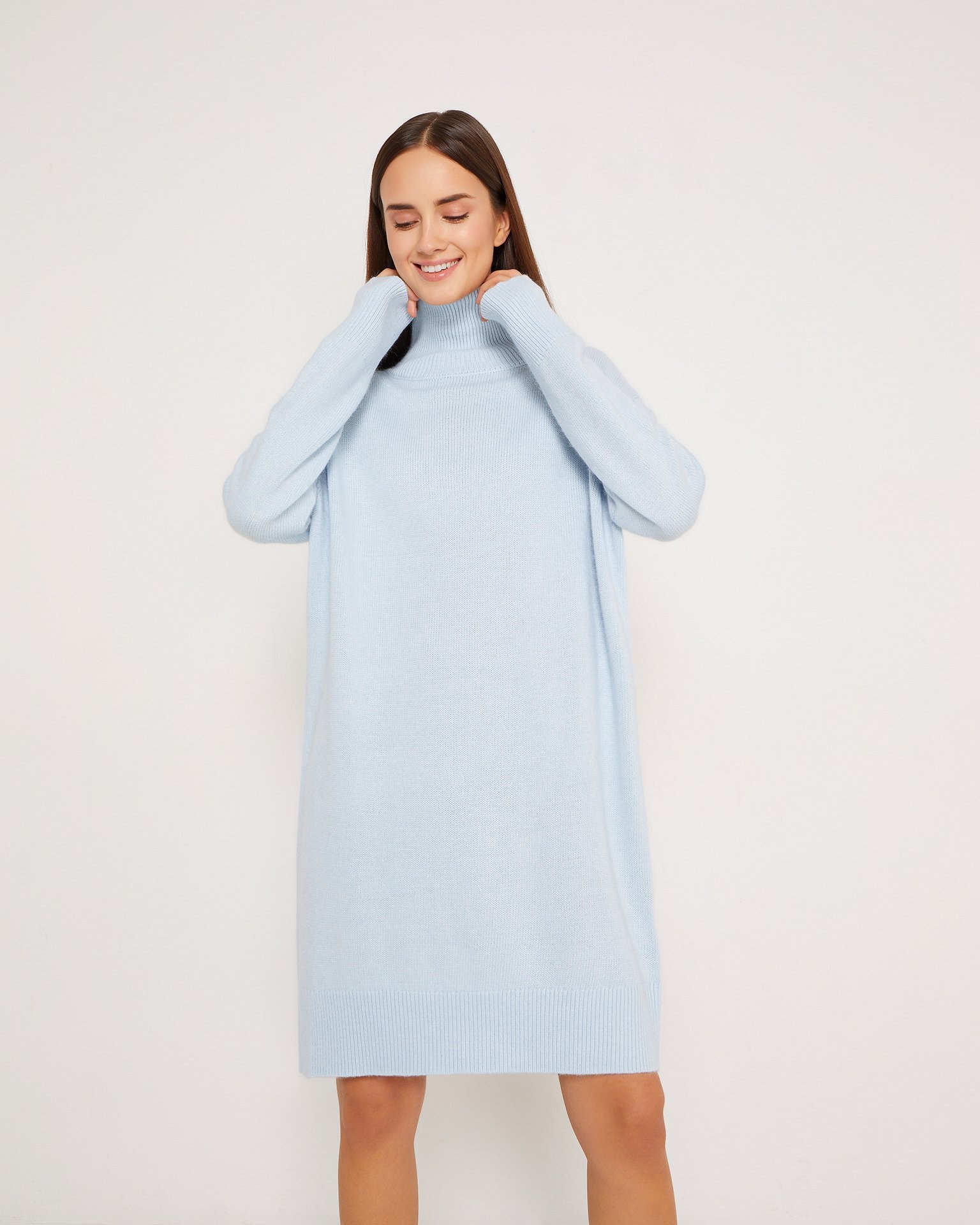 Dense Knit Dress, Blue