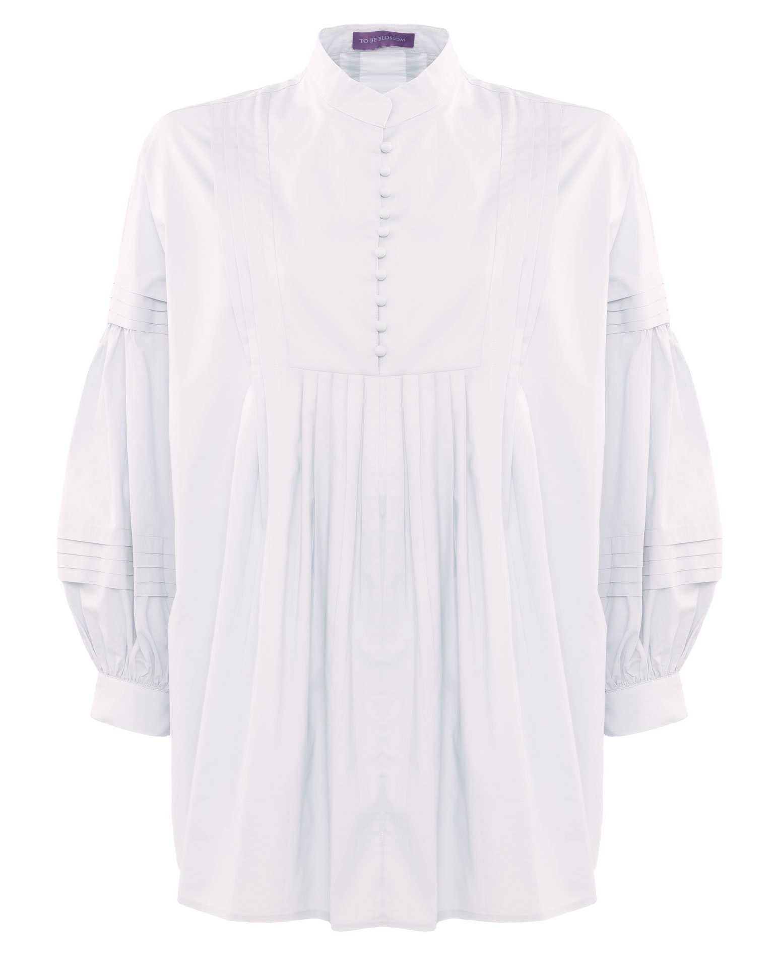 Voluminous-cut shirt, White — photo 6