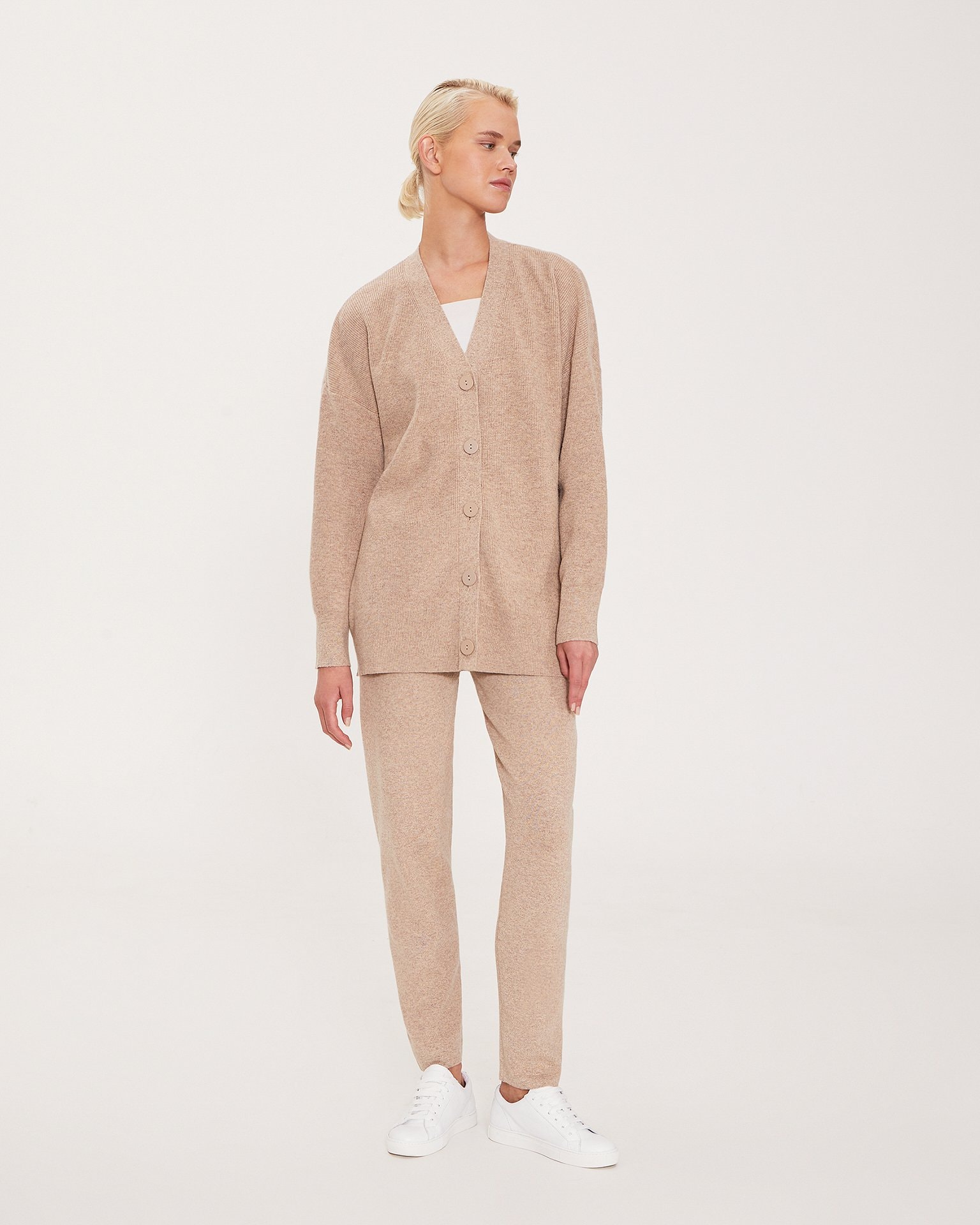 Cardigan suit, Beige — photo 2