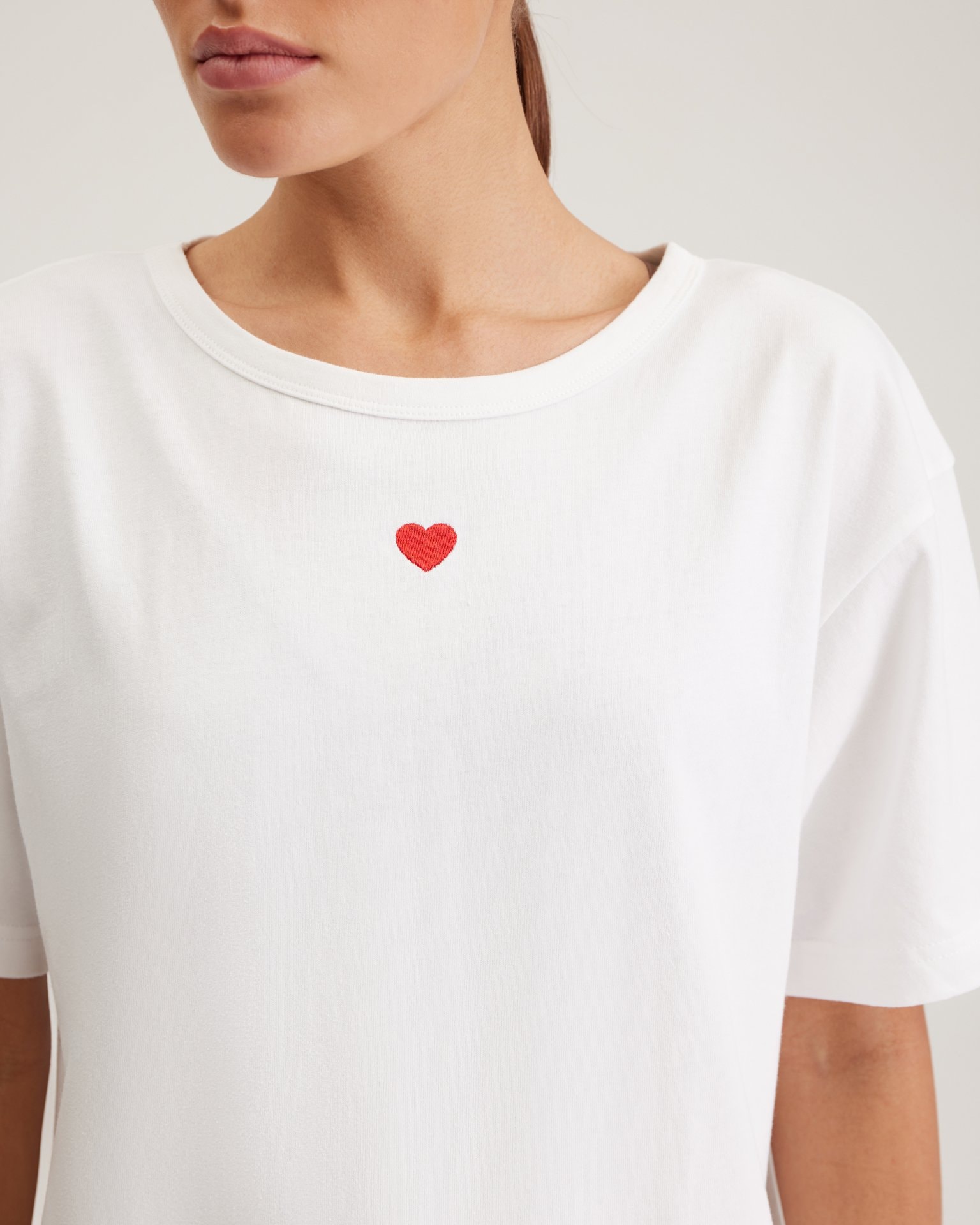 Heart t-shirt, White — photo 5