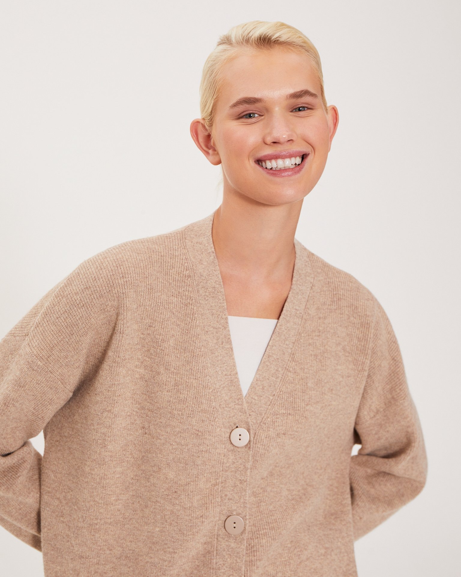 Cardigan suit, Beige — photo 4
