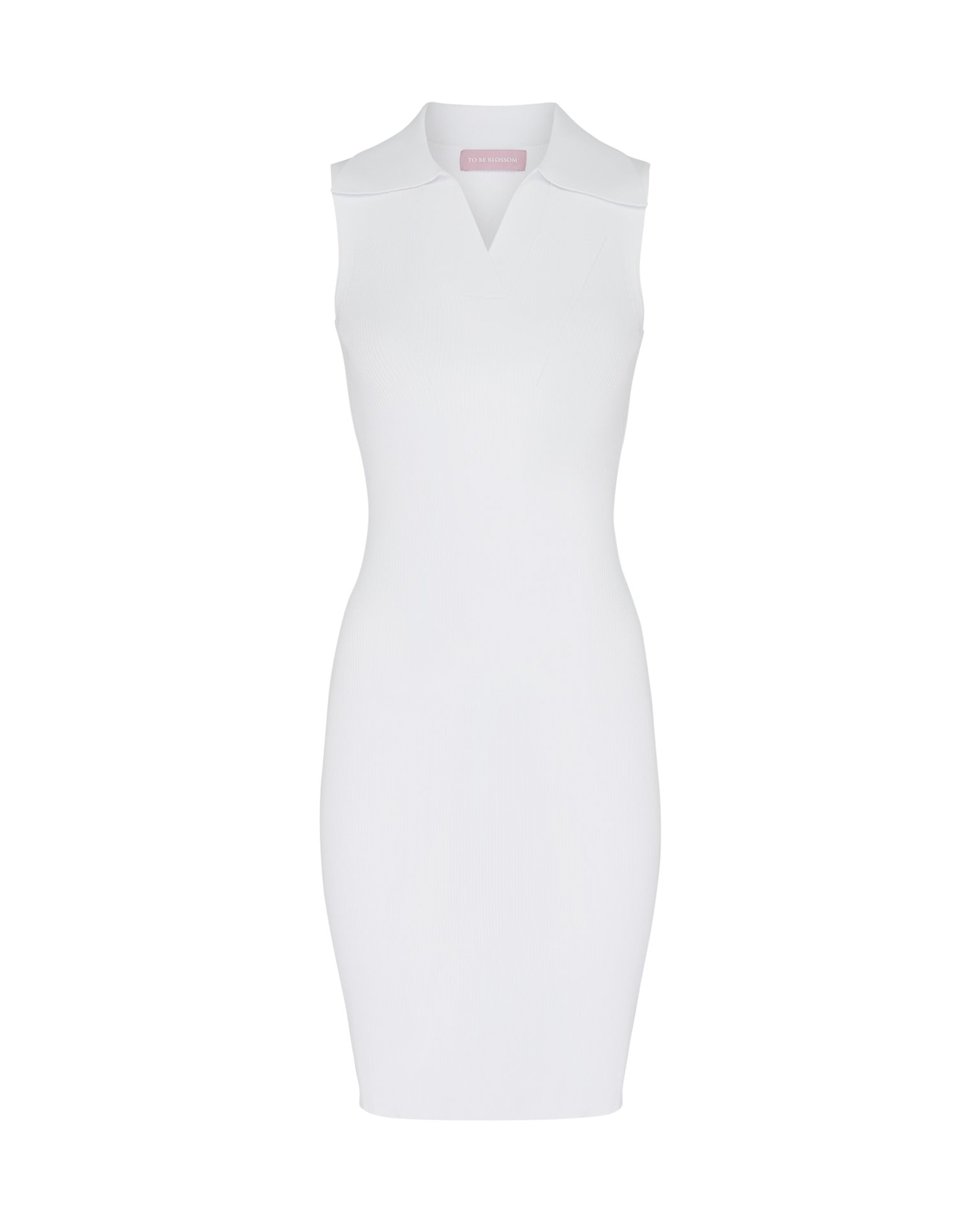 White Sheath Dress, White — photo 2