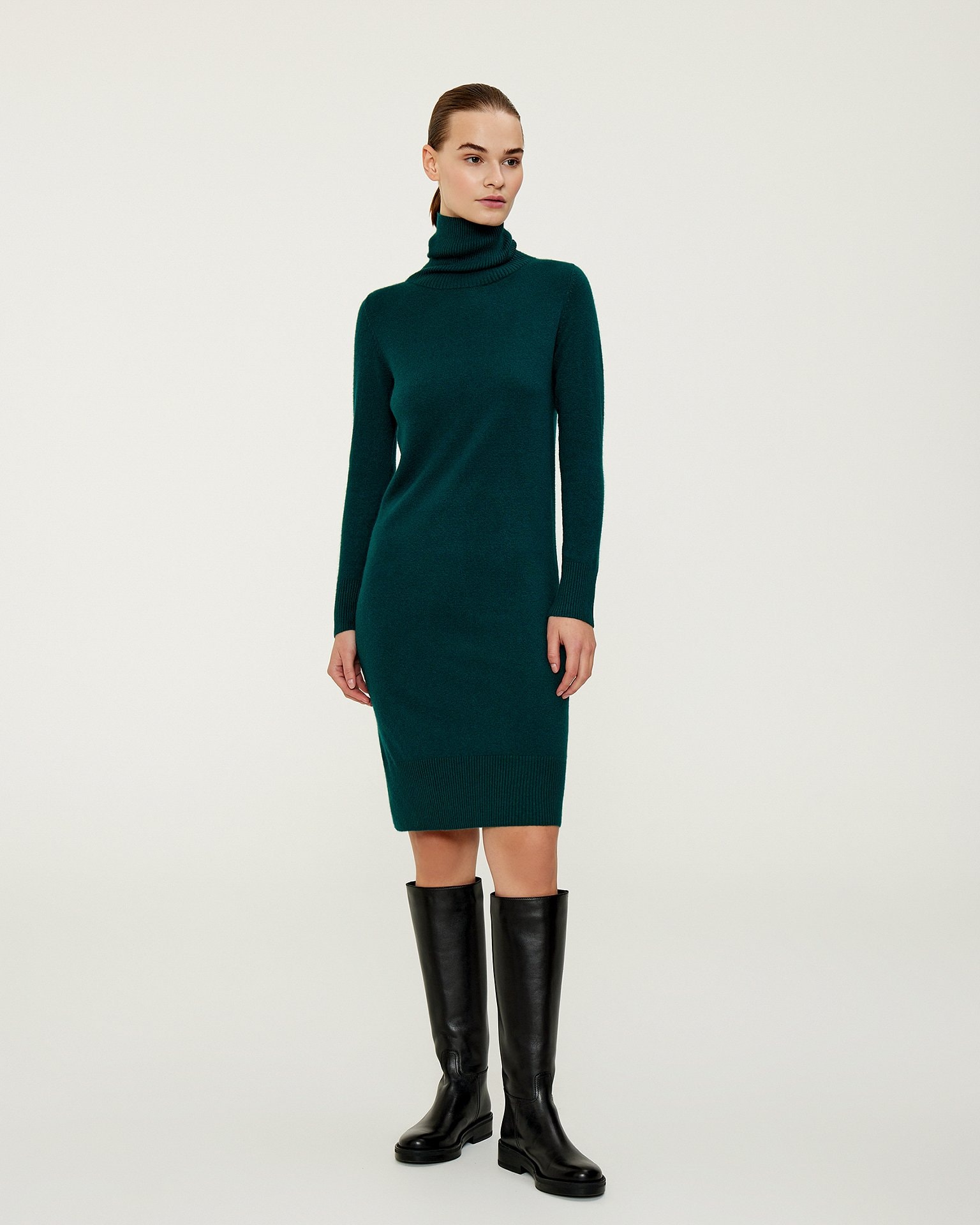 Emerald green dress, Green